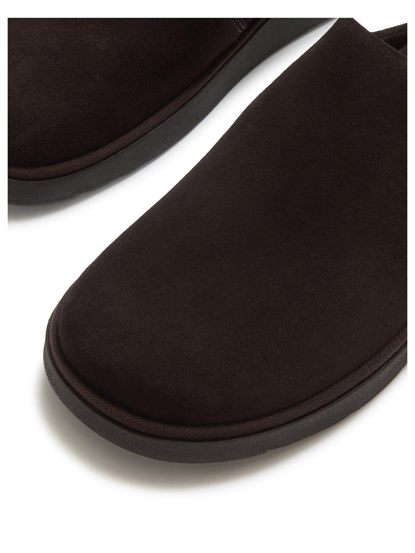 Image 3 of 4 of FitFlop Womens Gen-FF Suede Elasticated Suede Mules - Brown