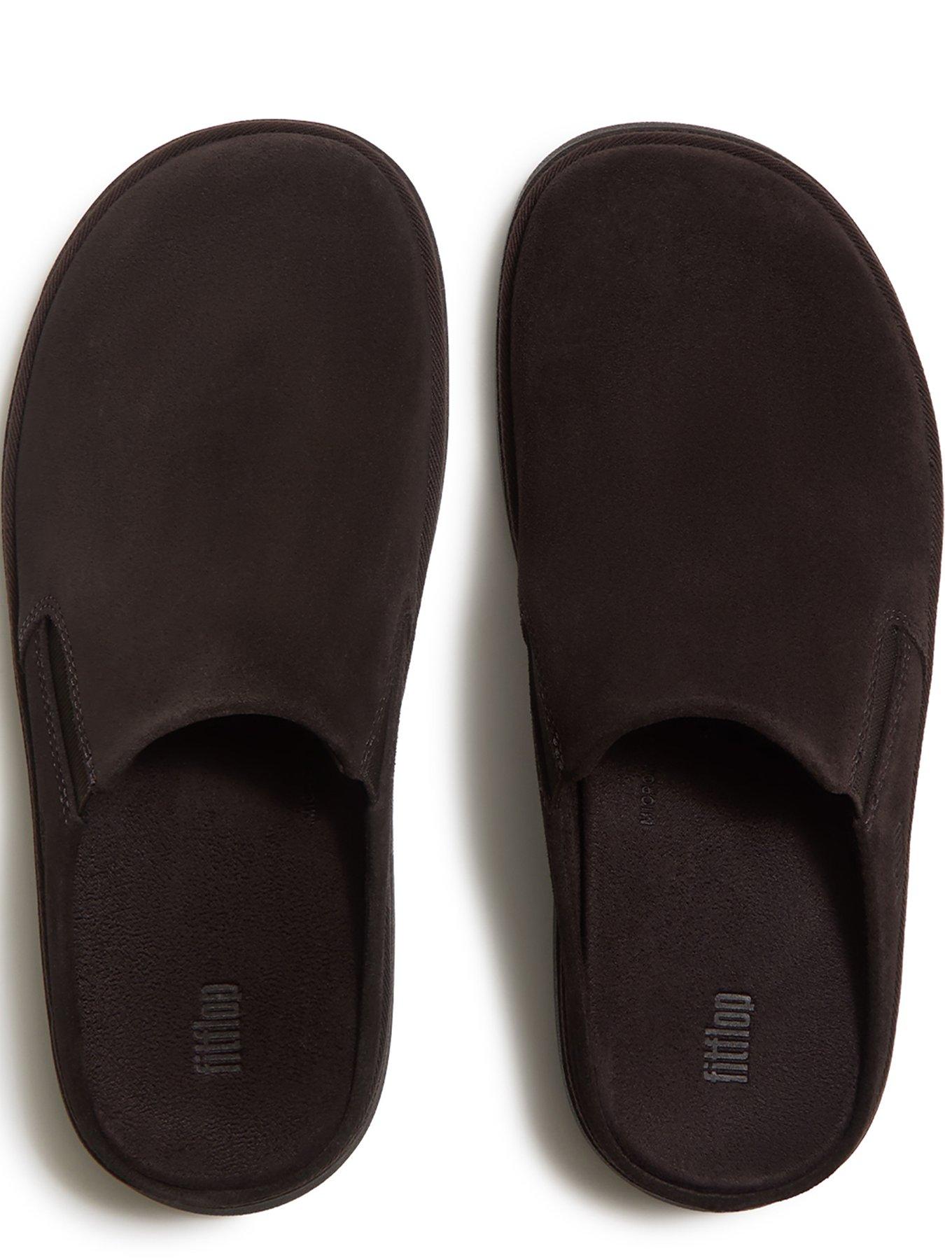 Image 4 of 4 of FitFlop Womens Gen-FF Suede Elasticated Suede Mules - Brown