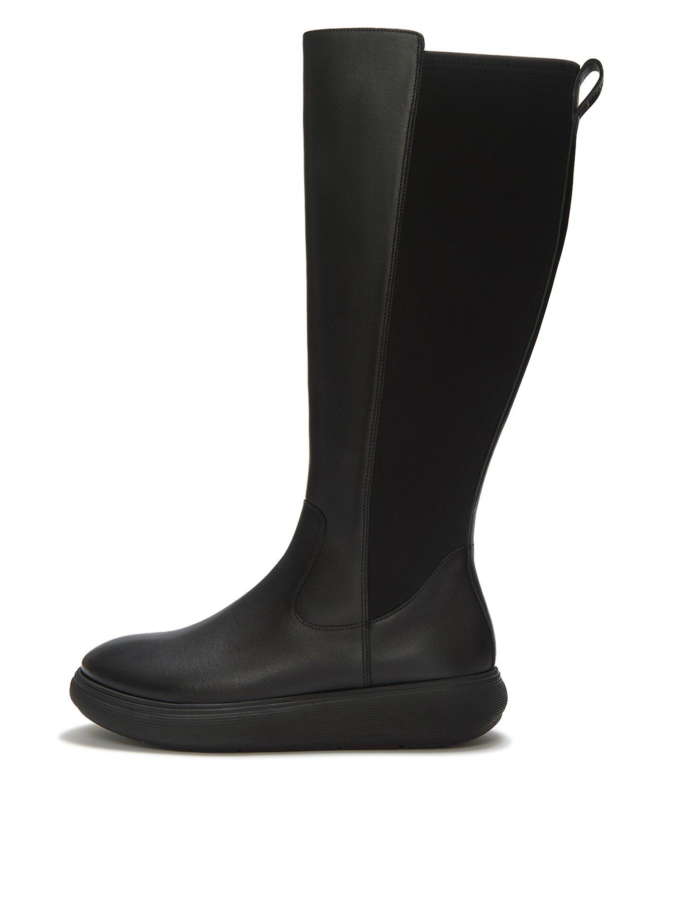 FitFlop IQ-COMFF LEATHER HIGH BOOTS