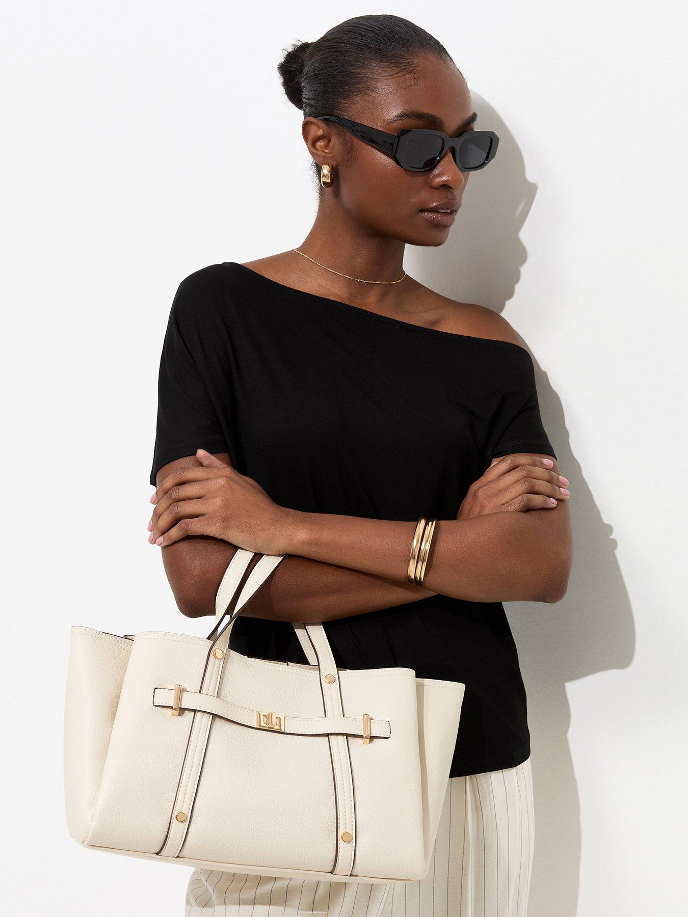 New Look Off The Shoulder T-Shirt - Black