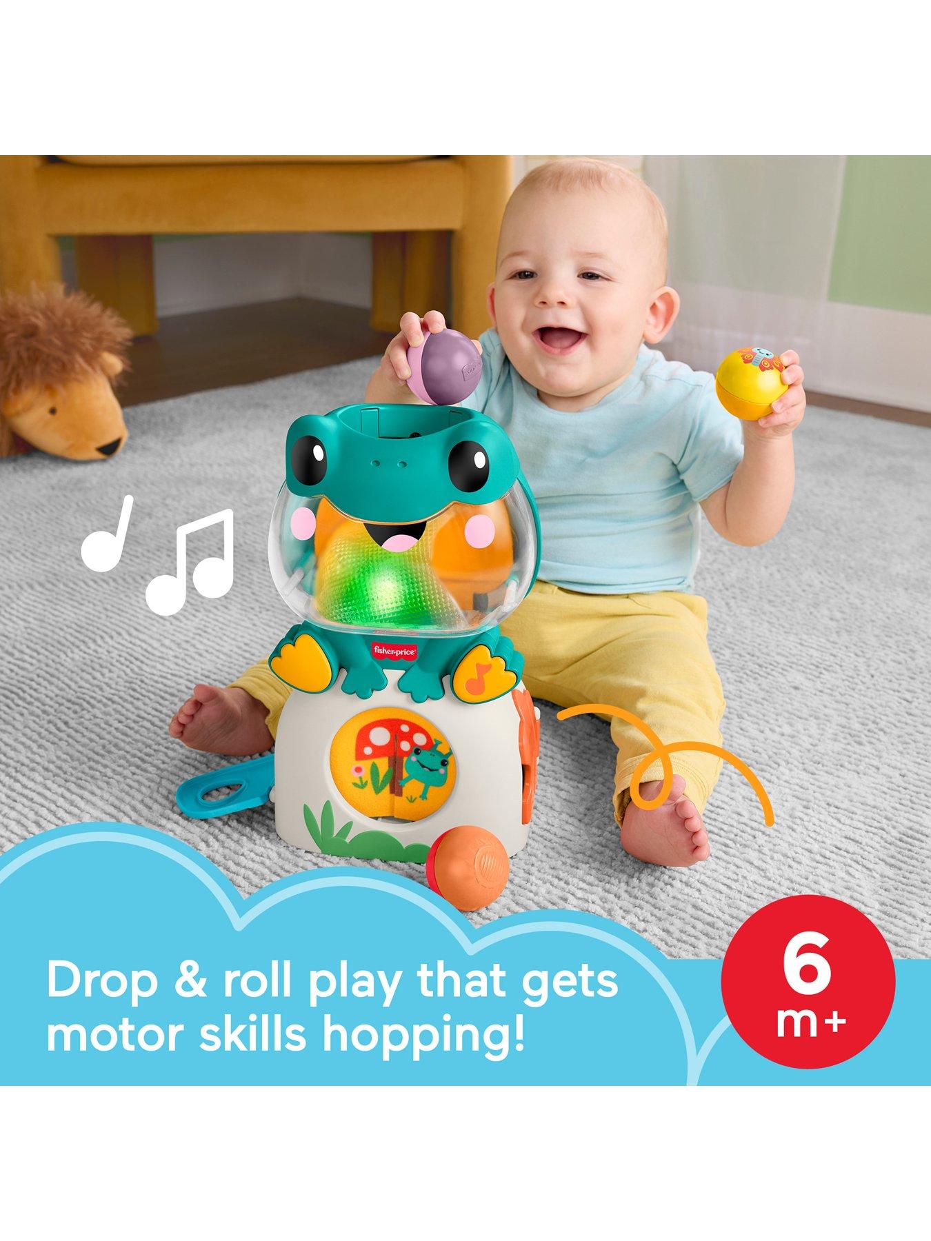 Image 2 of 7 of Fisher-Price <p>Light-Up &amp; Roll Frog Activity Toy</p>