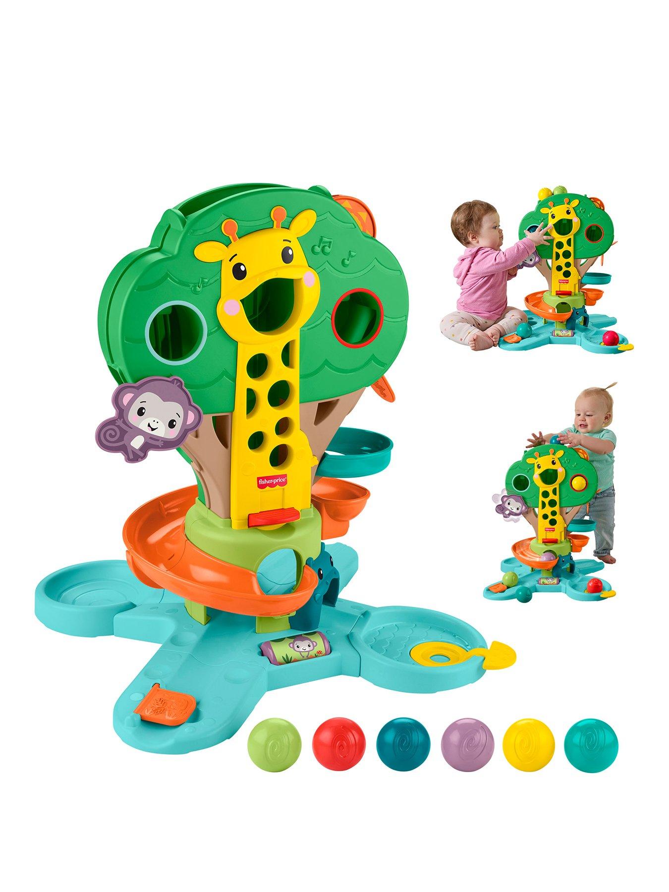 Fisher-Price Sit-To-Stand Jungle Tree Musical Ball Drop Activity Centre