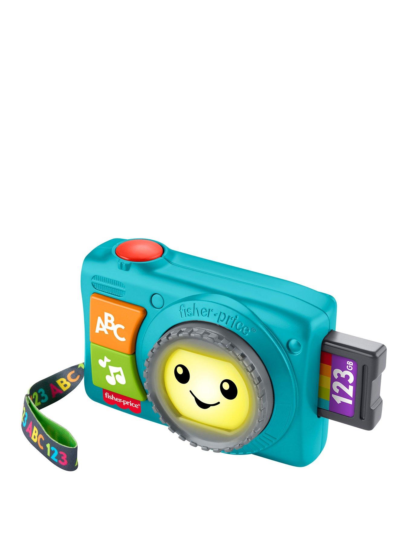Fisher-Price Little People Fisher-Price Laugh  &  Learn Light-Up Camera Musical Baby  &  Toddler Learning Toy, Multilanguage Version