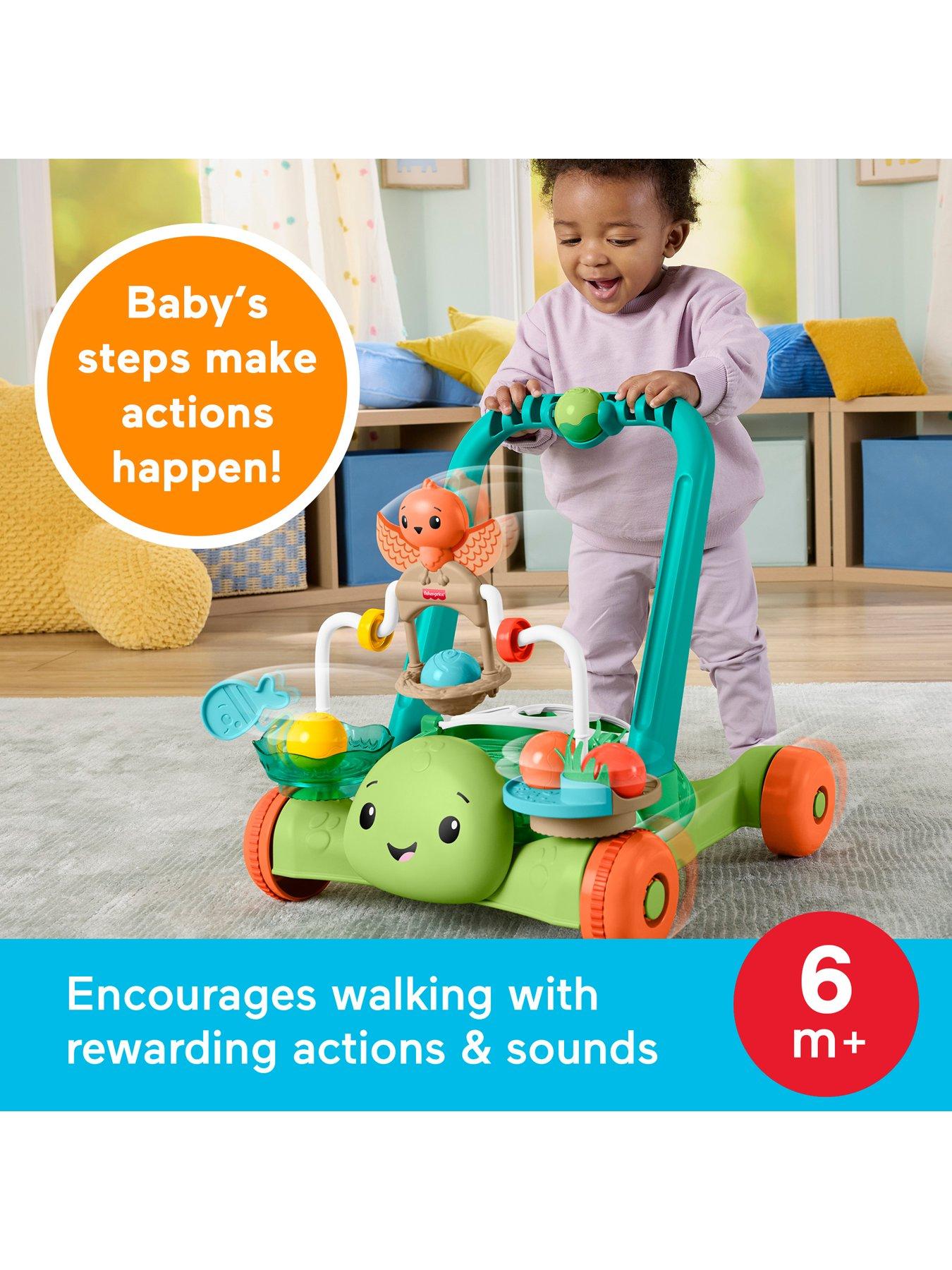 Image 2 of 8 of Fisher-Price <p>Moves With You Turtle Baby Push&nbsp;Walker</p>