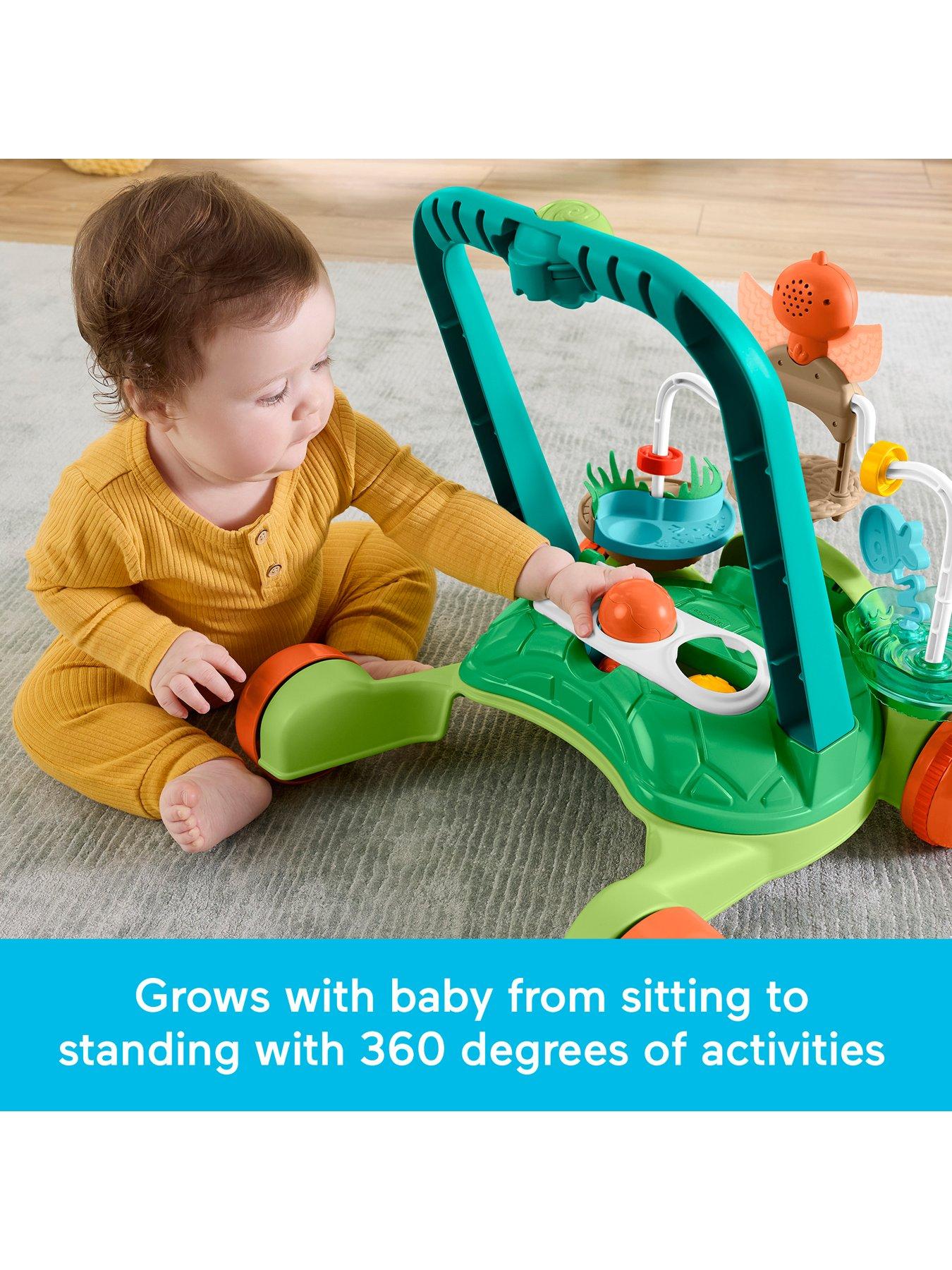 Image 4 of 8 of Fisher-Price <p>Moves With You Turtle Baby Push&nbsp;Walker</p>