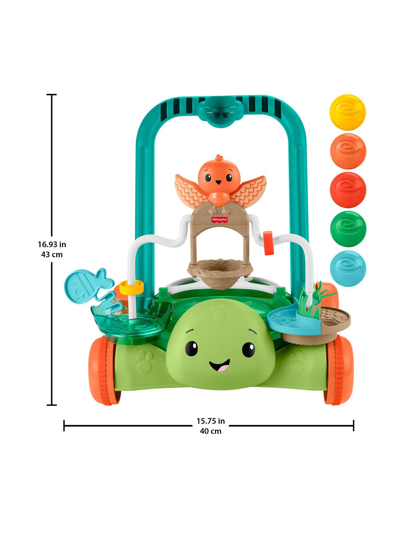 Image 6 of 8 of Fisher-Price <p>Moves With You Turtle Baby Push&nbsp;Walker</p>
