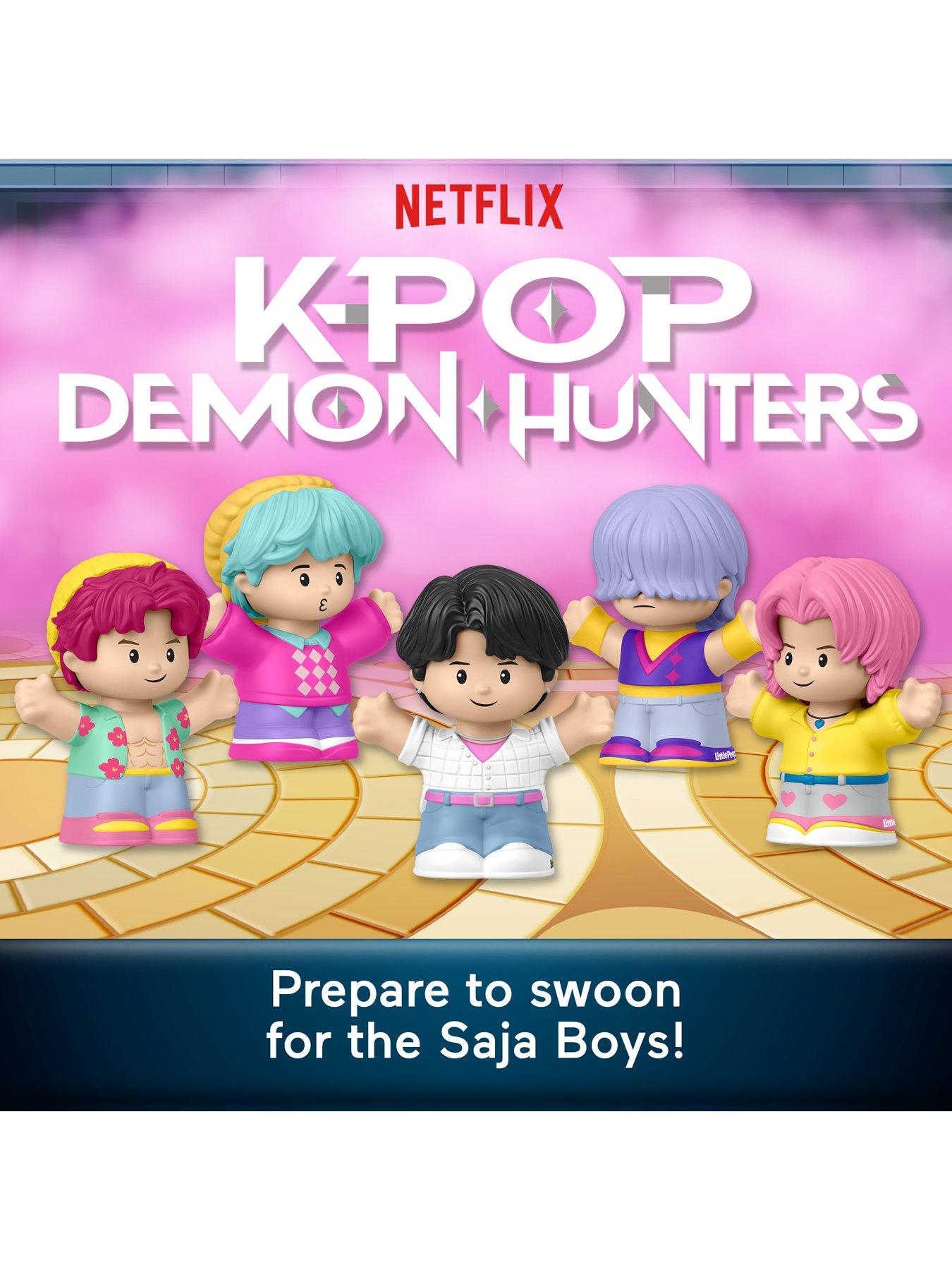 Image 2 of 8 of Fisher-Price Little People Little People Collector KPop Demon Hunters: Saja Boys Special Edition Set, 5 Figures