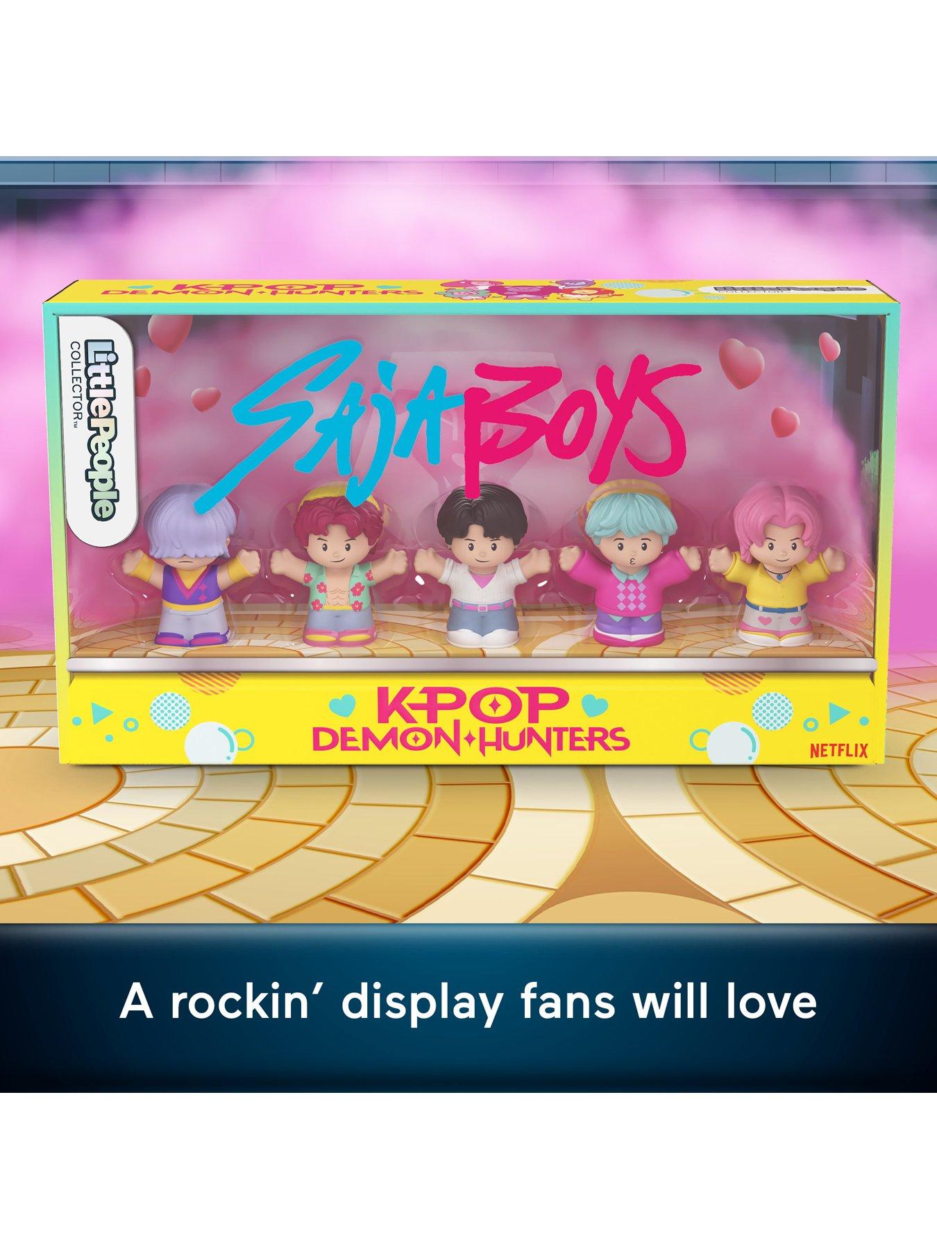 Image 3 of 8 of Fisher-Price Little People Little People Collector KPop Demon Hunters: Saja Boys Special Edition Set, 5 Figures