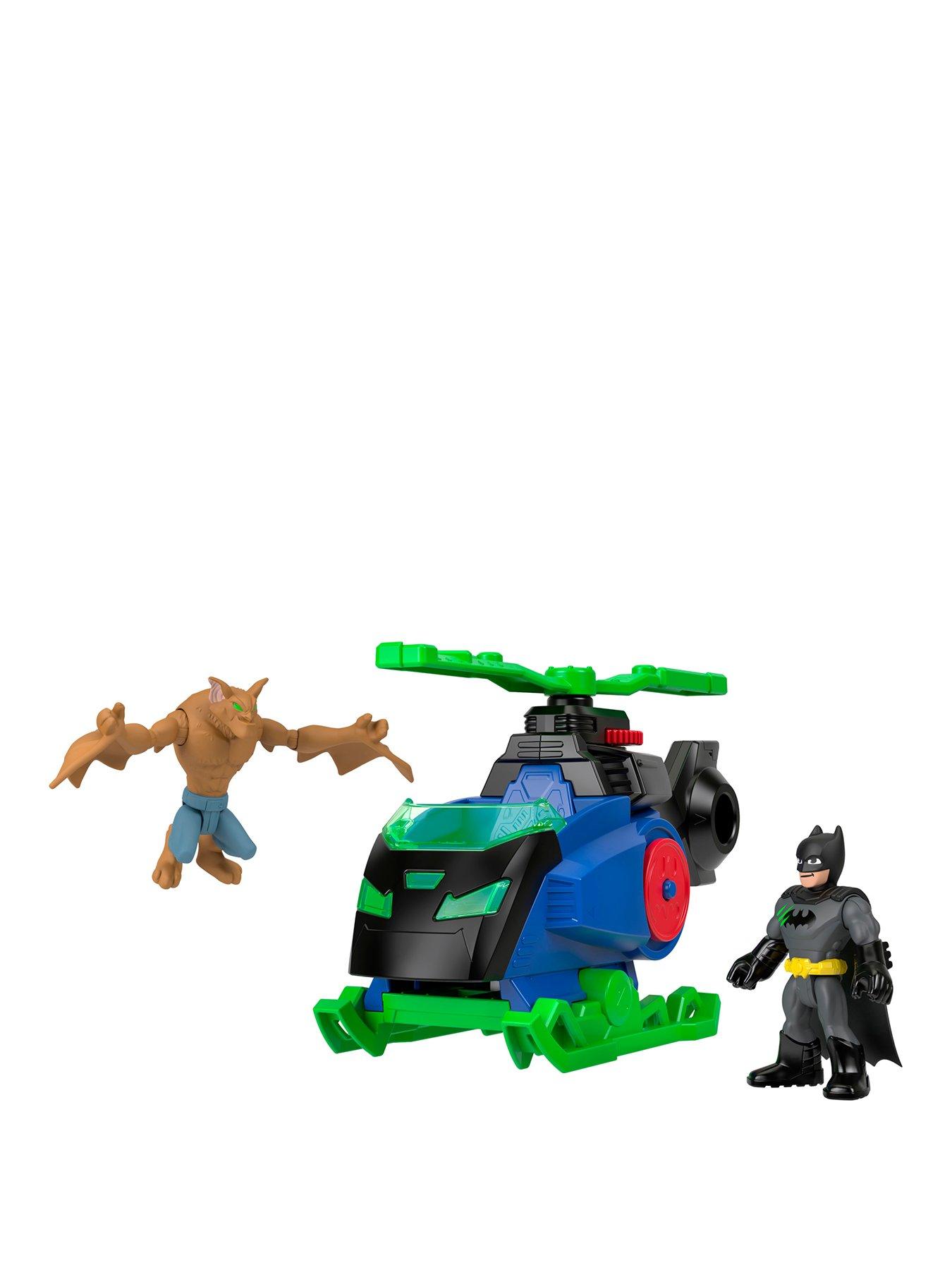 Imaginext DC Super Friends Batcopter vs Man-Bat Adventure Playset