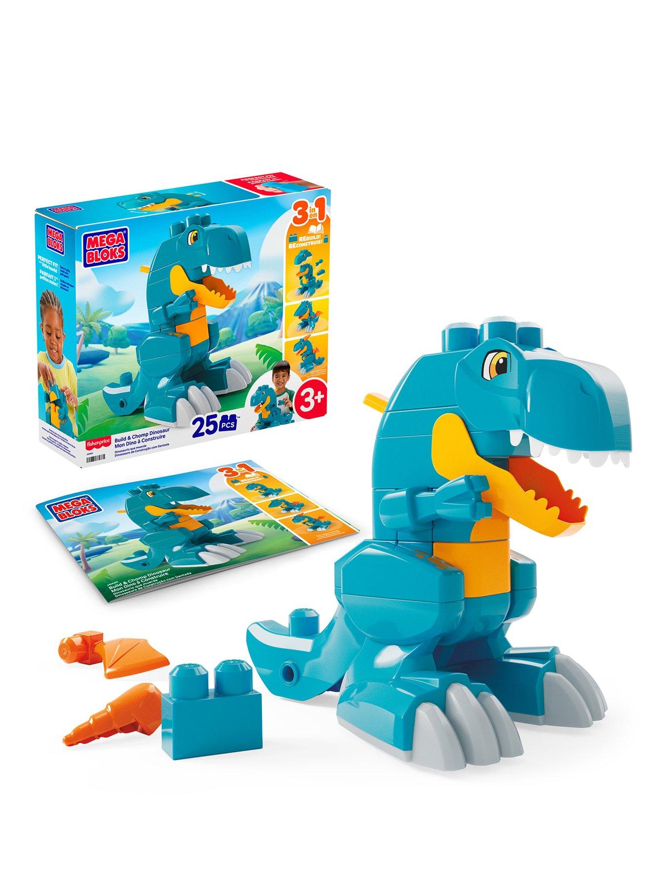 Mega Bloks Build  &  Chomp Dinosaur 3-in-1 Building Set