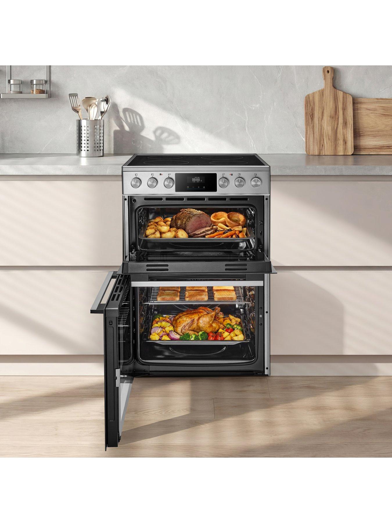 Image 4 of 7 of Midea MFO24EME4R118-SS 60cm Double Oven Freestanding Cooker With Ceramic Hob - Stainless Steel