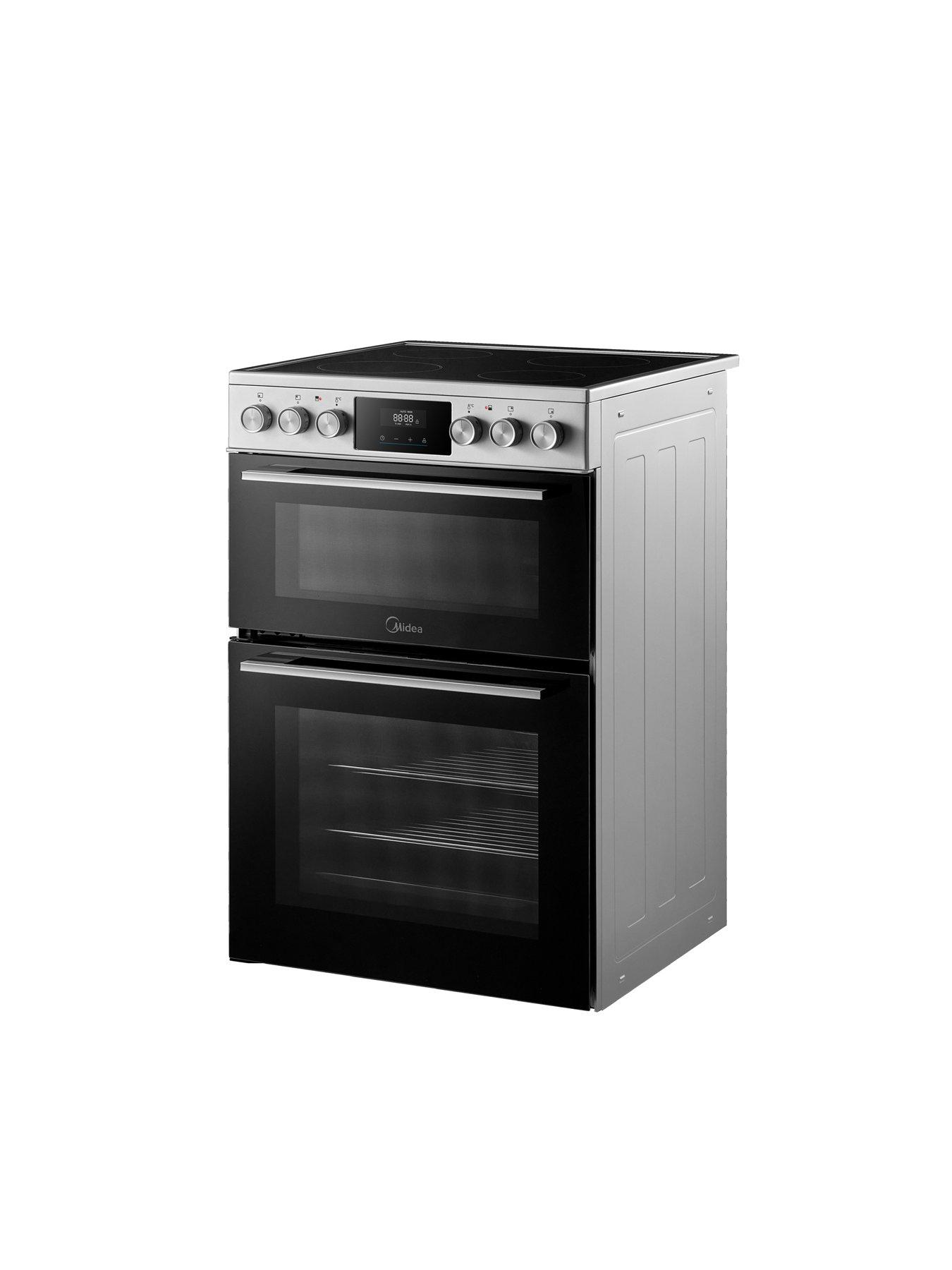 Image 5 of 7 of Midea MFO24EME4R118-SS 60cm Double Oven Freestanding Cooker With Ceramic Hob - Stainless Steel