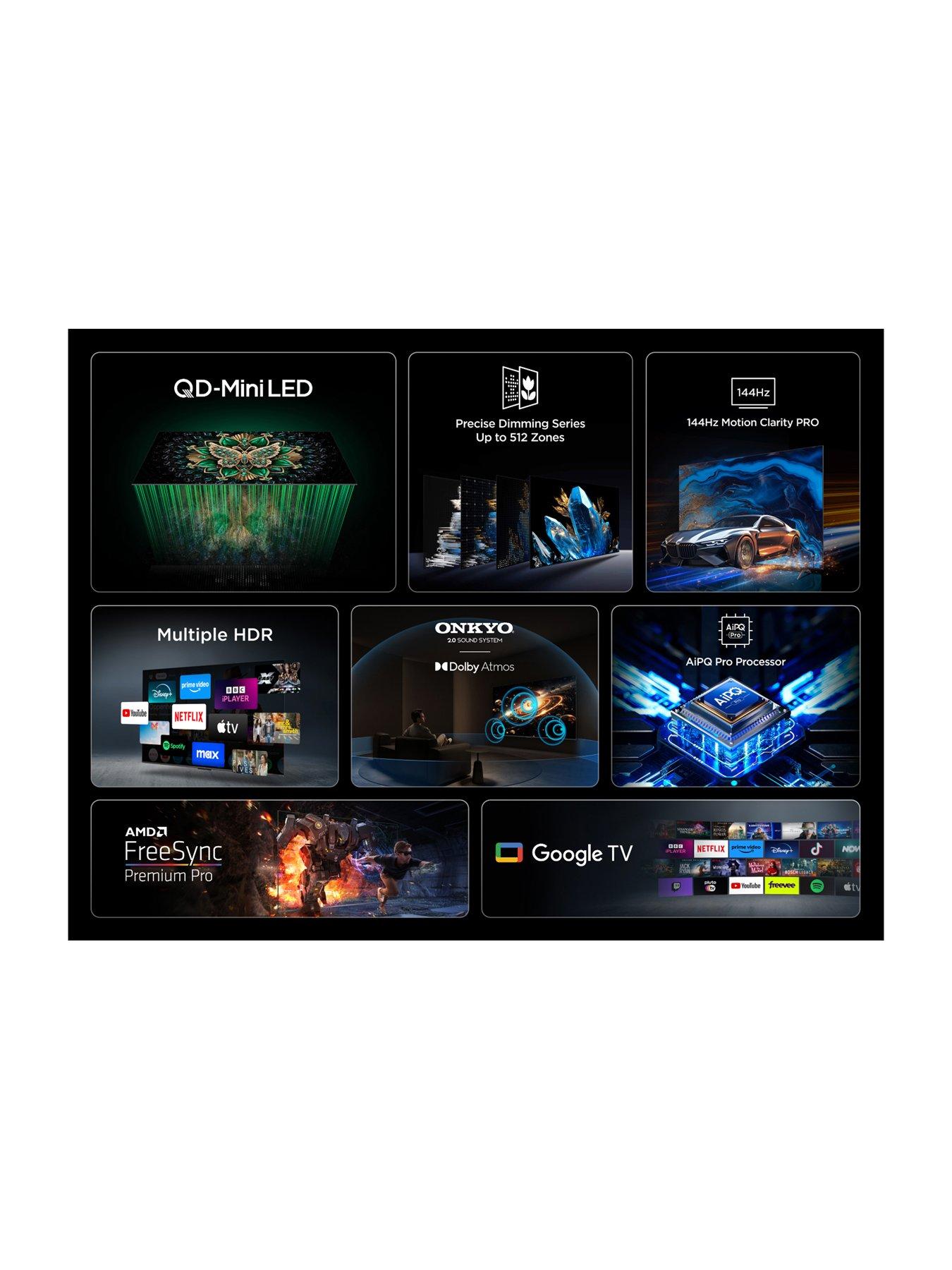 Image 3 of 7 of TCL 144Hz QD-MINI LED TV 50C6K-UK