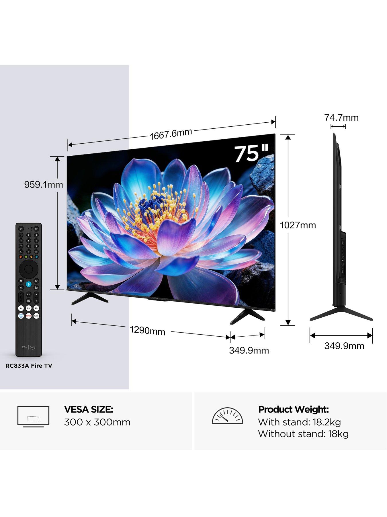 Image 2 of 7 of TCL 75V6D-UK, 75" 4K UHD Fire TV with Freely