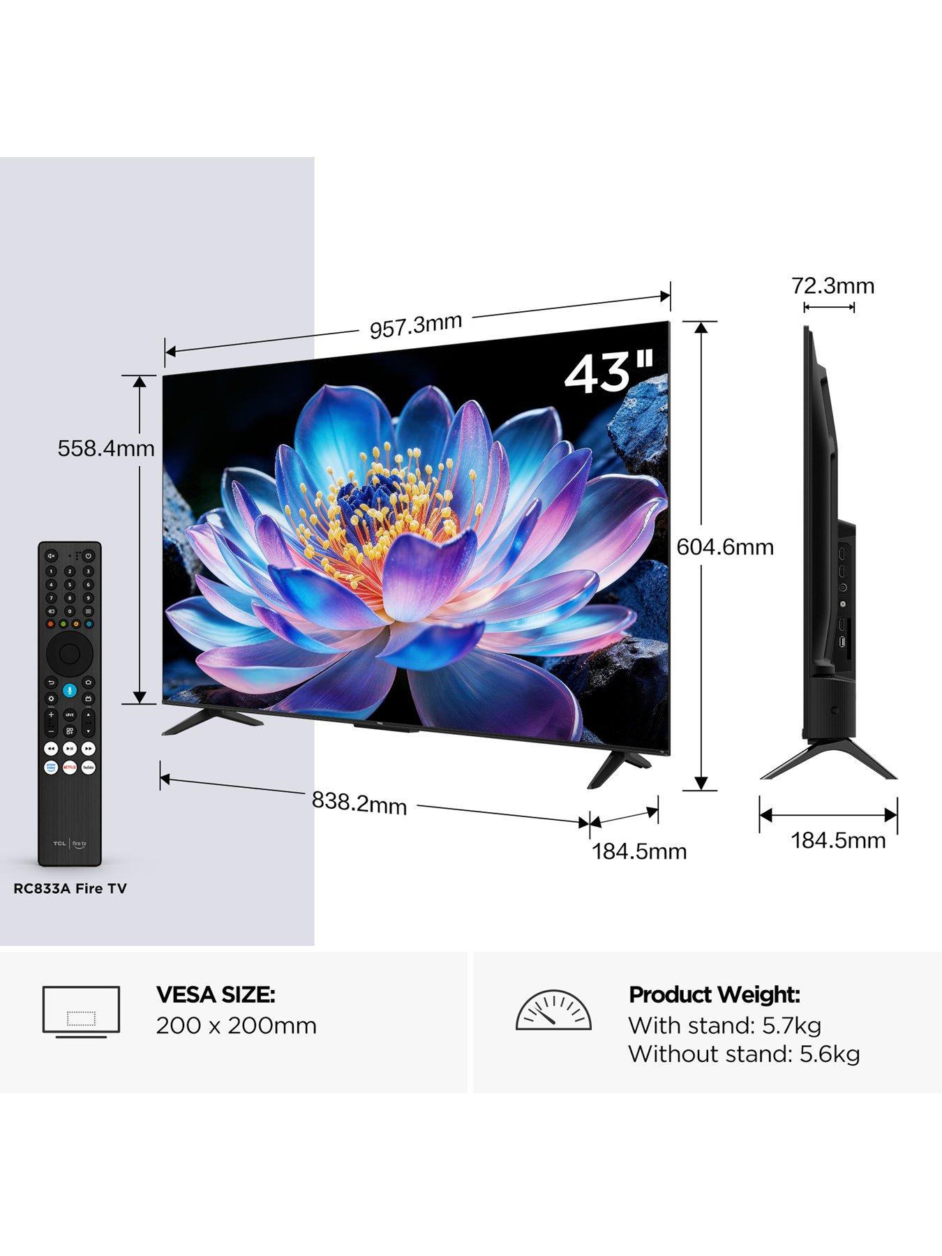 Image 2 of 7 of TCL Fire TV, Freely,4K UHD TV 43V6D-UK