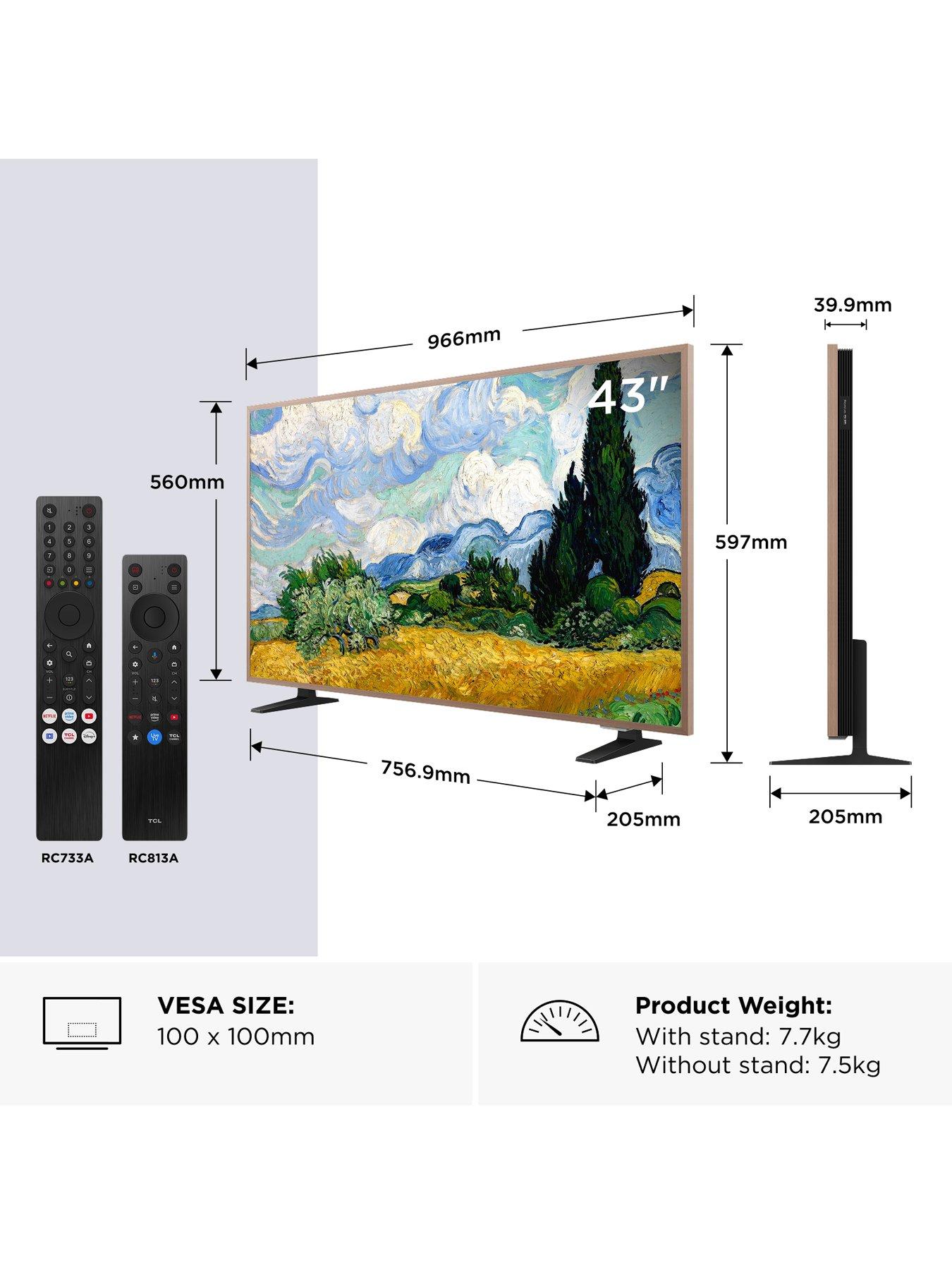 Image 2 of 7 of TCL NXTVision 60Hz TV 43A400 PRO-UK