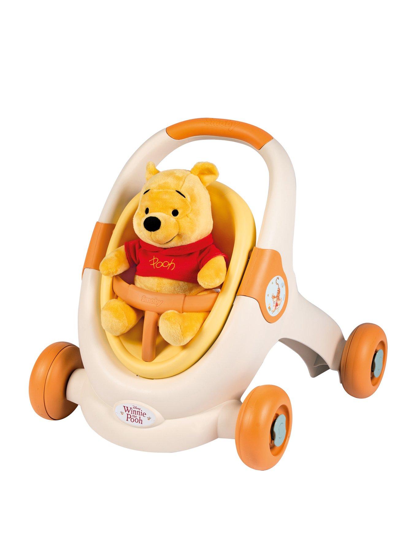 Image 1 of 7 of Smoby Winnie The Pooh Baby Walker 3 in 1 including plush