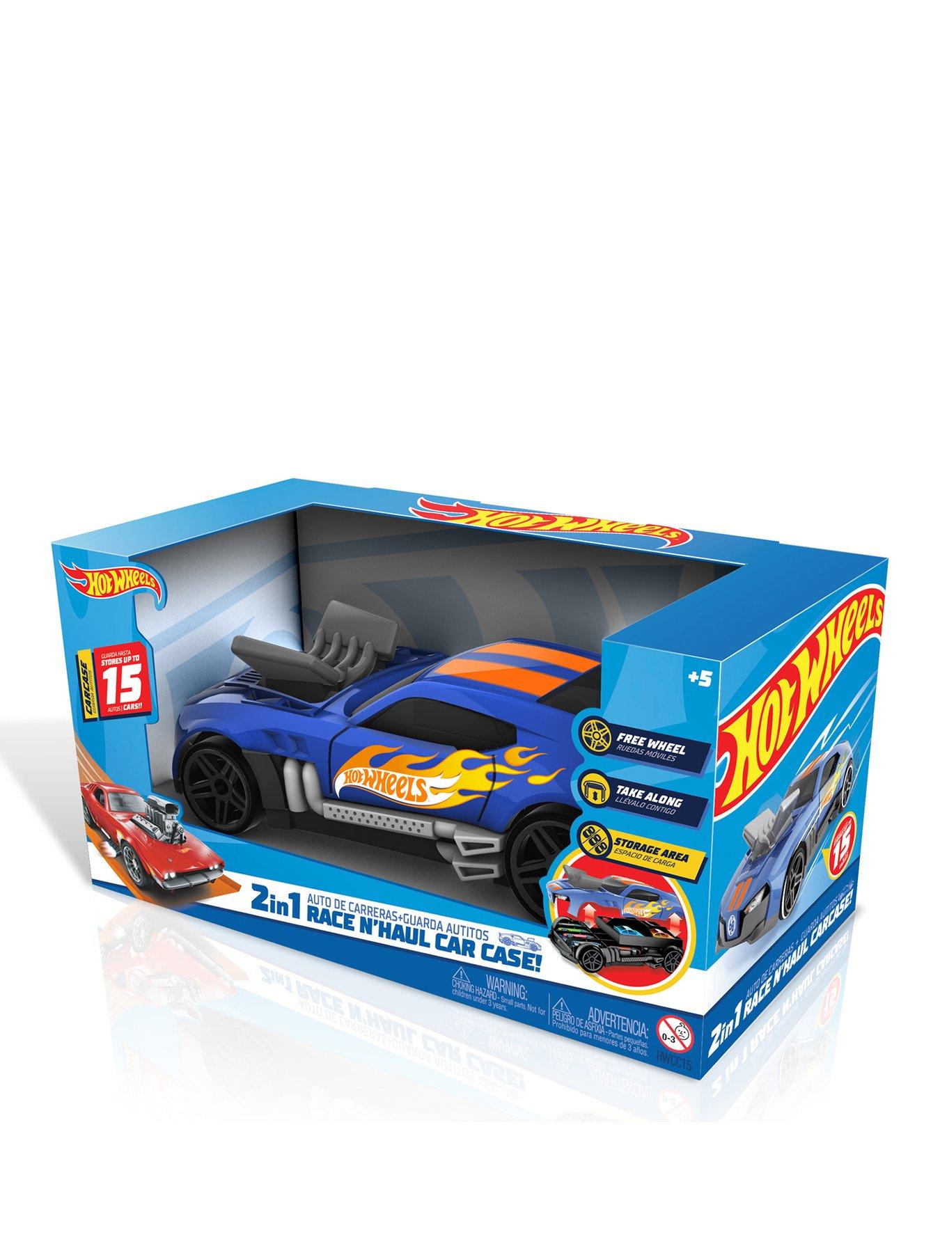 Hot Wheels Hot Wheels 2 in 1 Race N Haul Storage Case - Blue