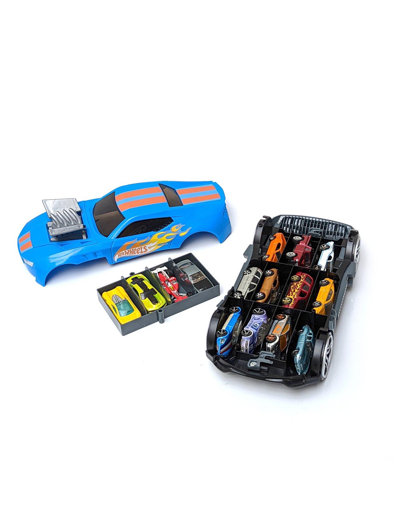 Image 2 of 4 of Hot Wheels 2 in 1 Race N Haul Storage Case - Blue