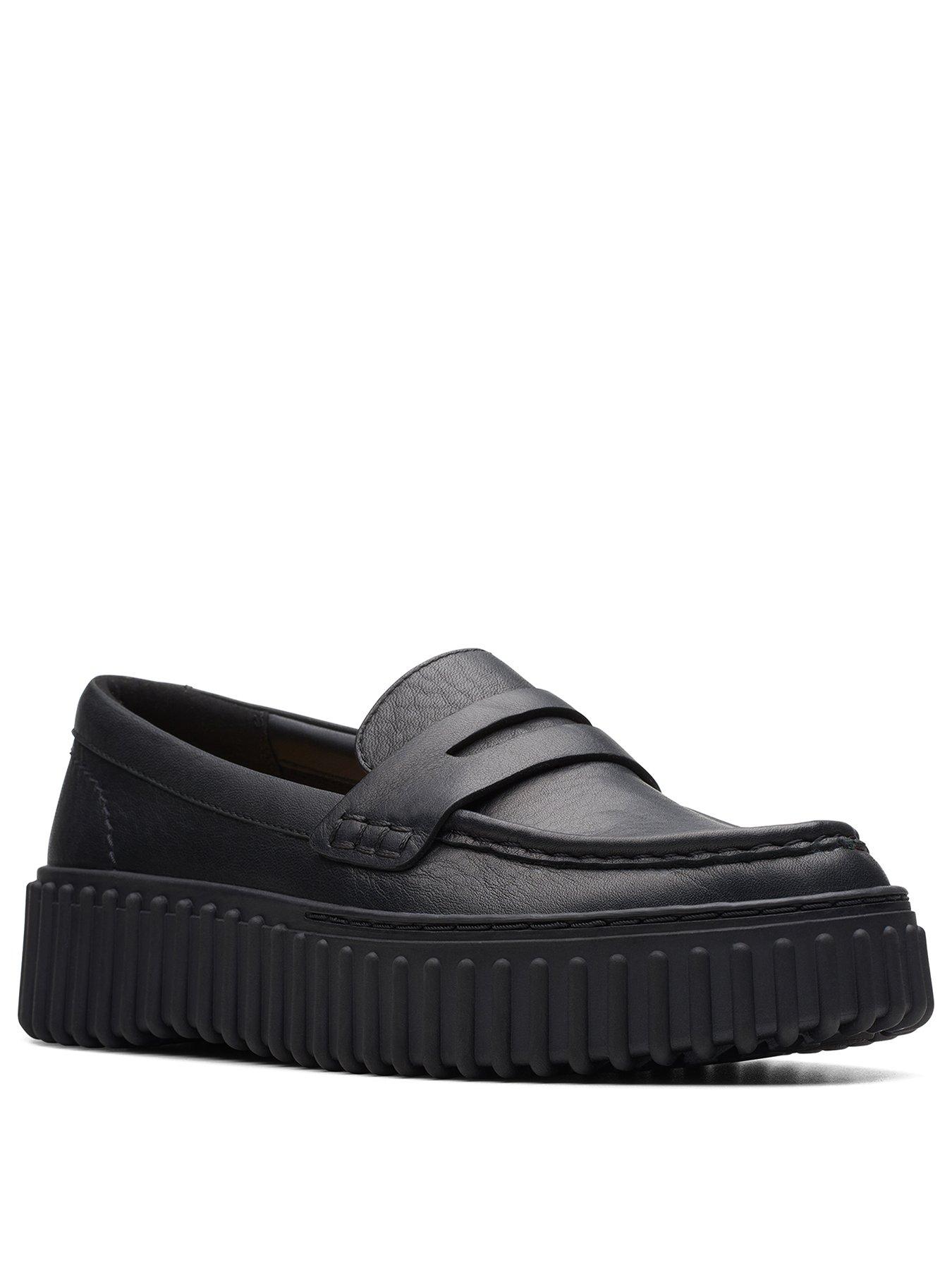 Image 2 of 7 of Clarks Torhill Penny Loafer - Black Leather
