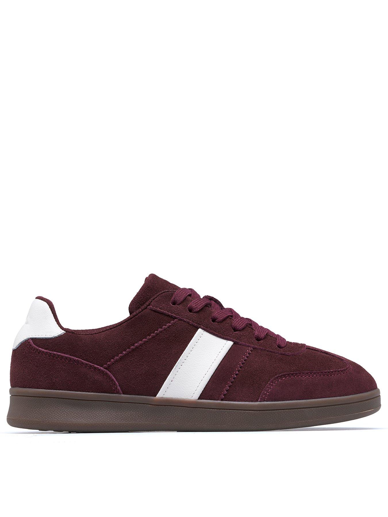 Clarks Seco Speed Burgundy Suede Trainer