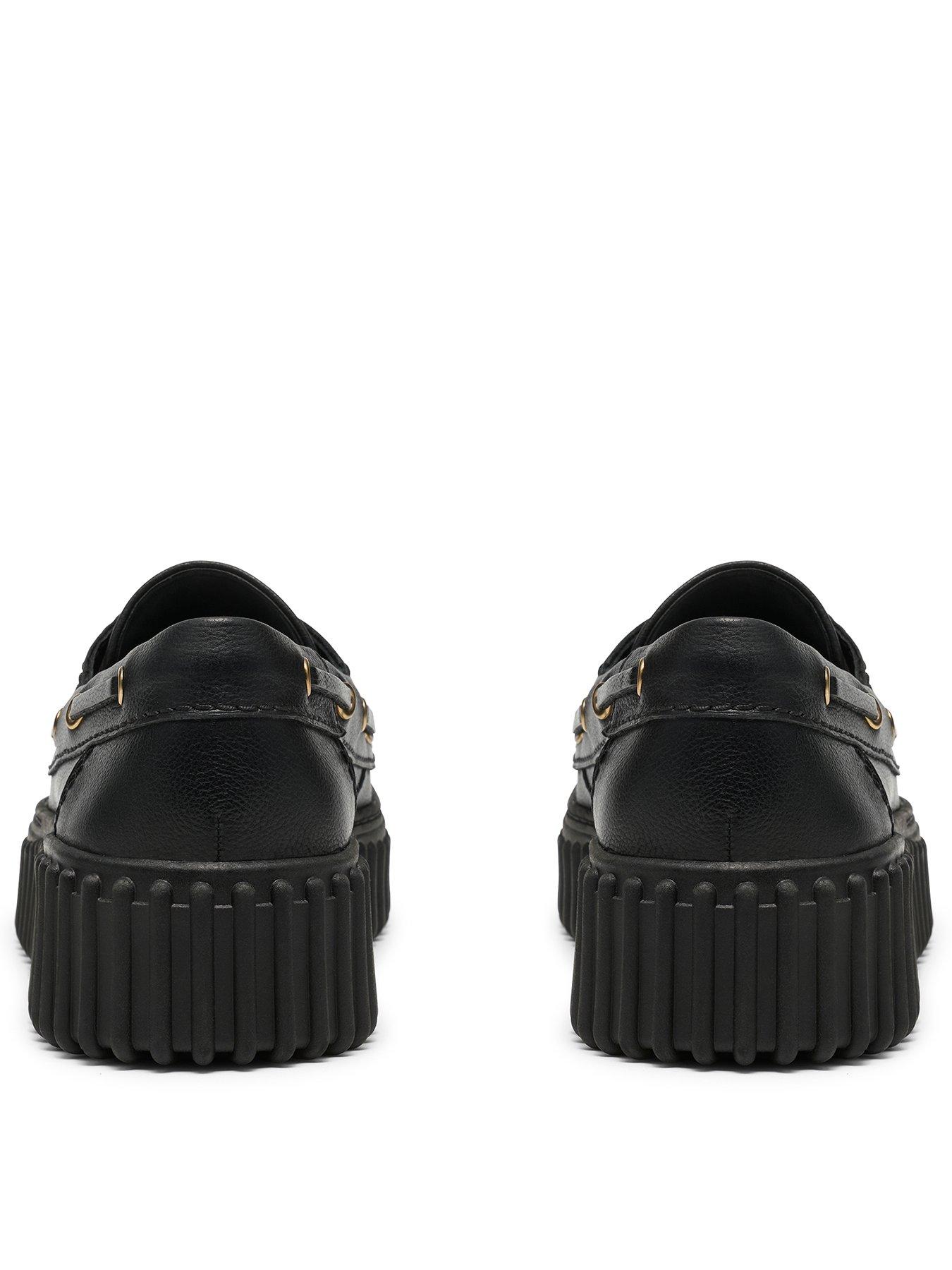 Image 3 of 7 of Clarks Torhill Boat Shoe - Black Leather
