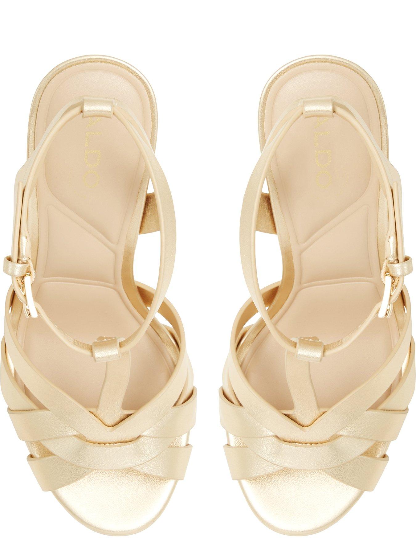 Image 4 of 6 of Aldo Borneolaan Platform Heel - Gold
