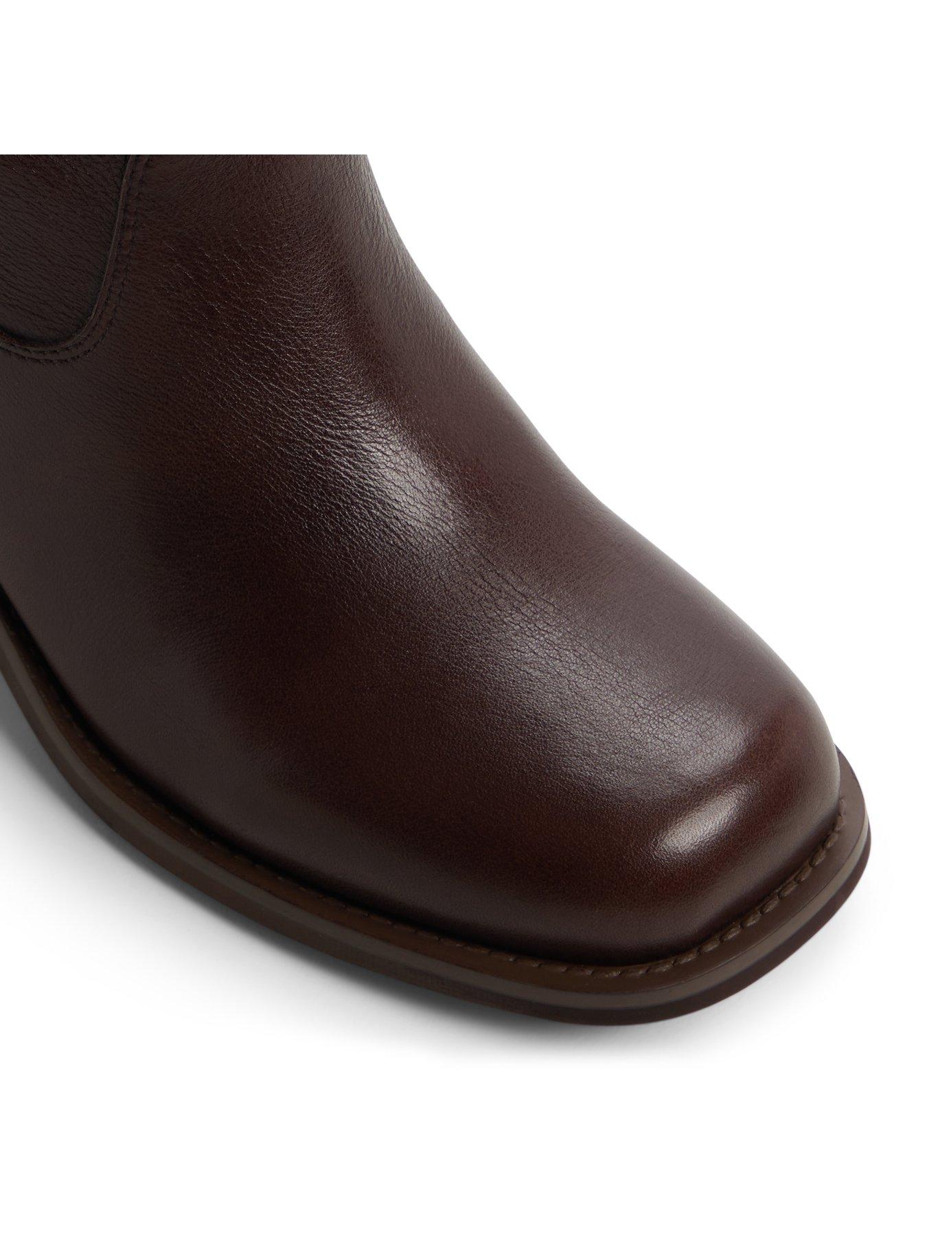 Image 4 of 5 of Aldo Women's Haverly Slouch Pillow Walk Block Heel Ankle Boots - Brown