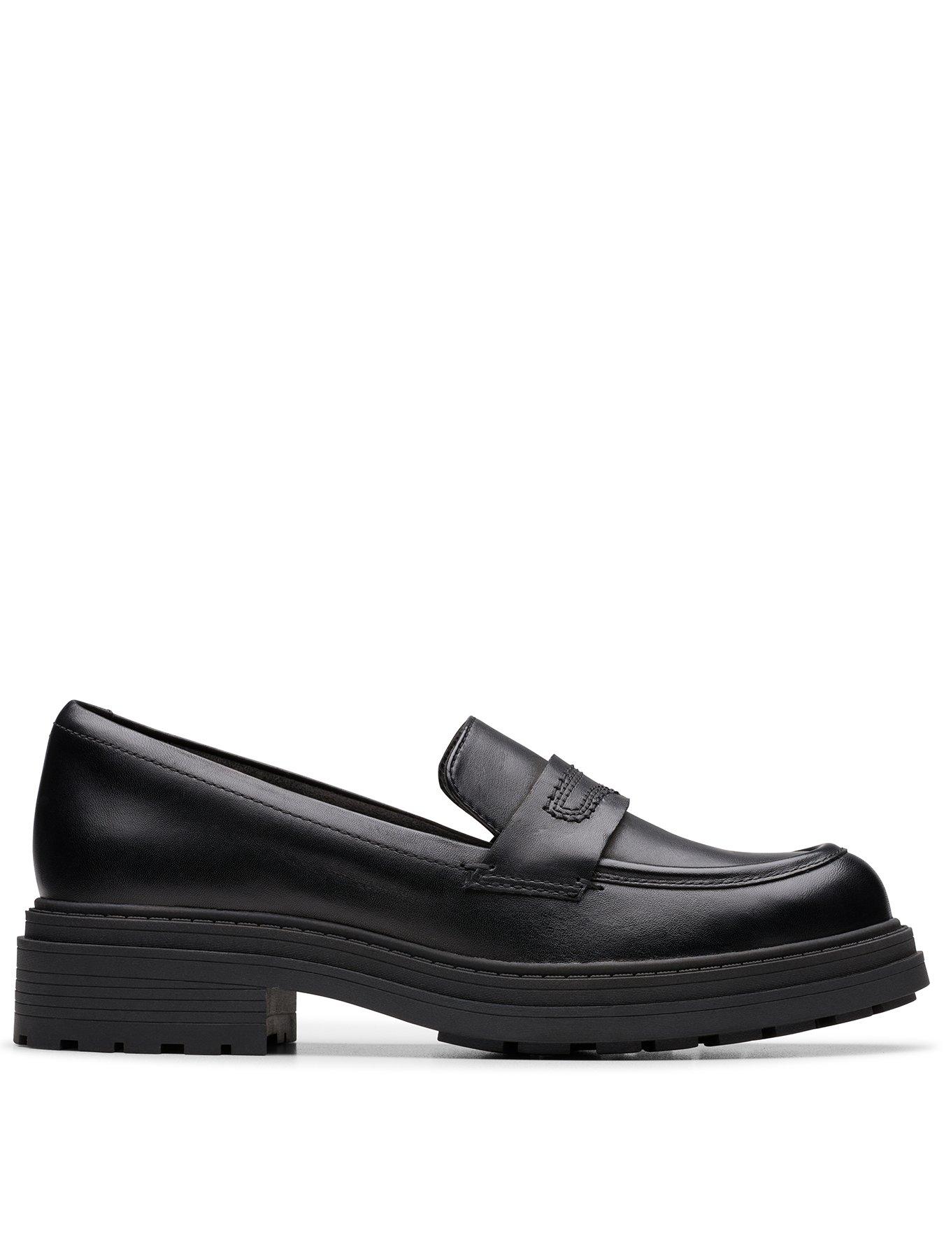 Image 1 of 6 of Clarks Wide Fit Orinoco3 Edge Black Leather Loafer