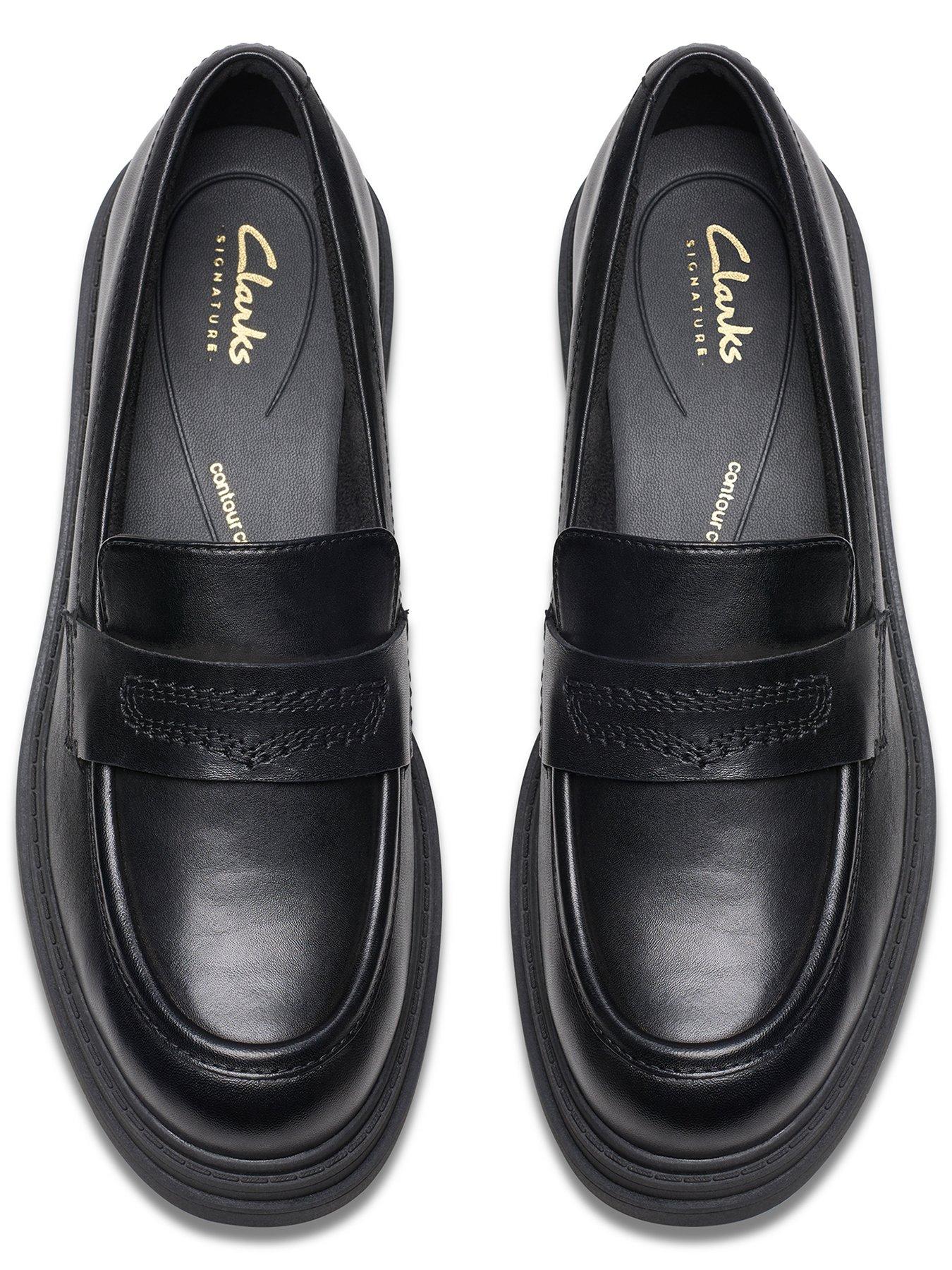 Image 4 of 6 of Clarks Wide Fit Orinoco3 Edge Black Leather Loafer