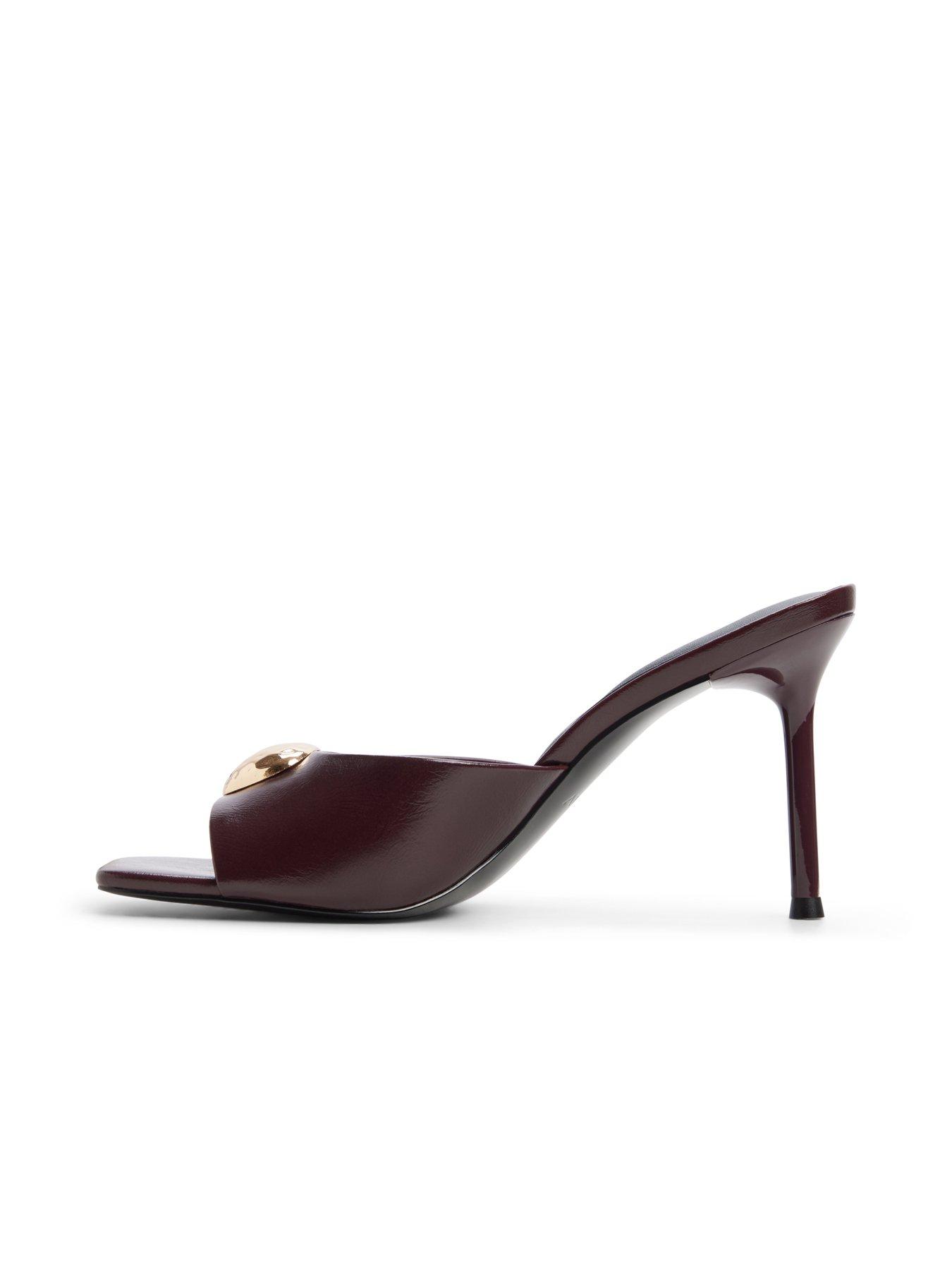 Image 5 of 6 of Aldo Eleona Metal Detail Mule Heel - Red