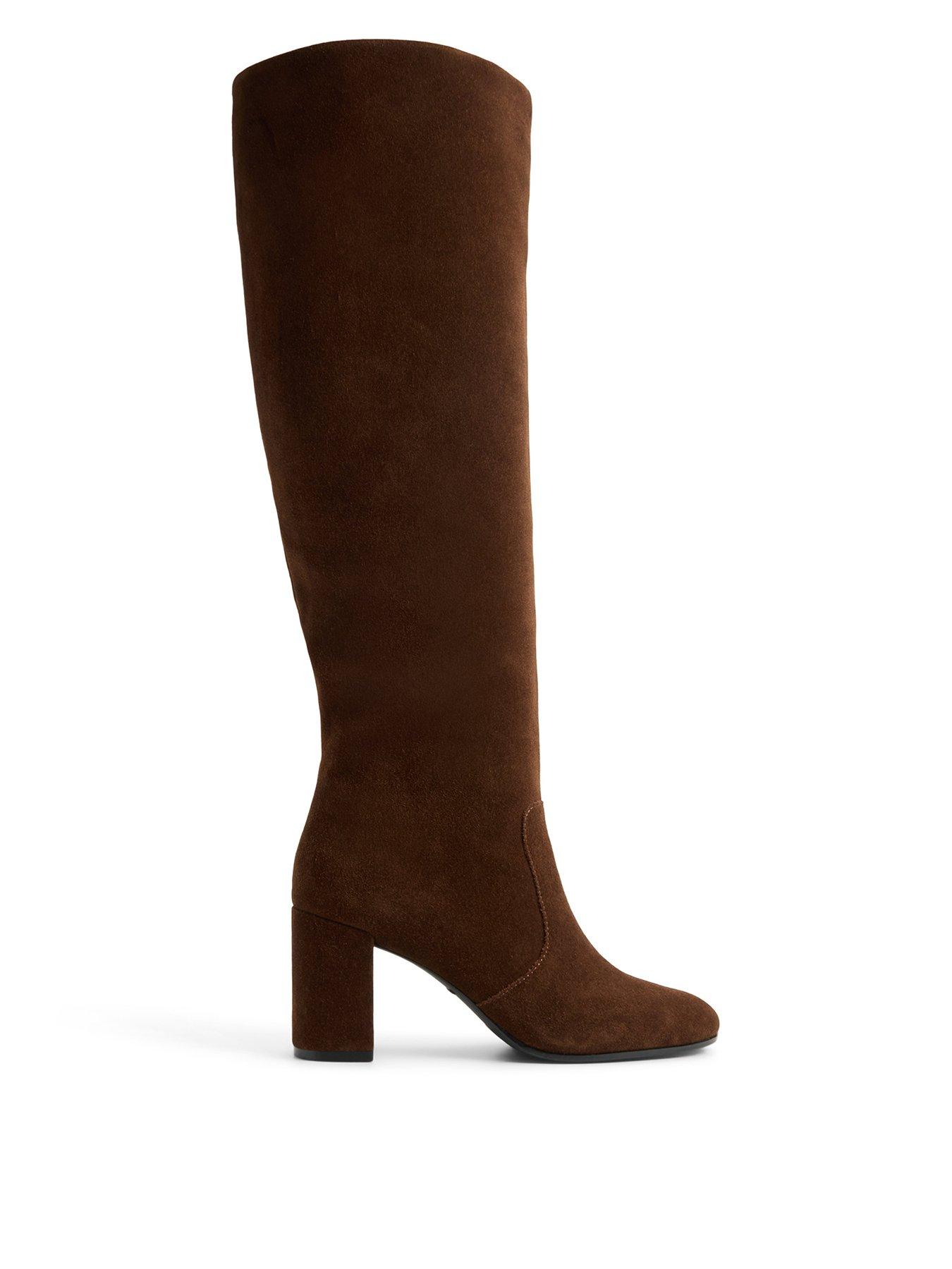 Image 1 of 5 of Aldo Womens Pillow Walk Block Heel Knee High Boots - Brown