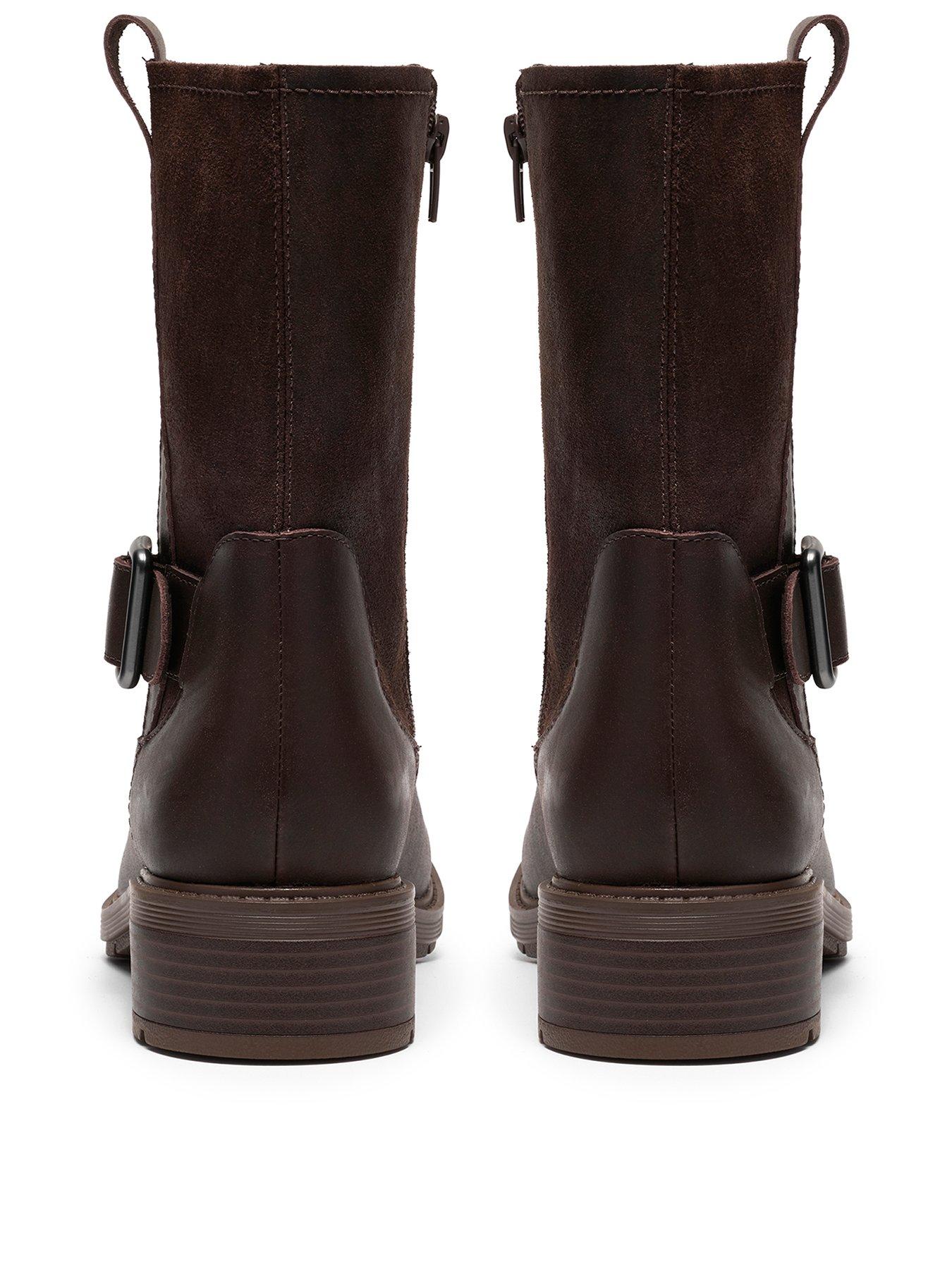 Image 3 of 6 of Clarks Hearth Dark Brown Mid Boot