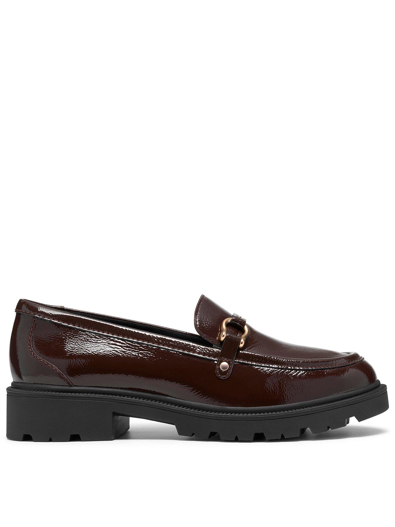 Clarks Code L Step Brown Patent Loafer