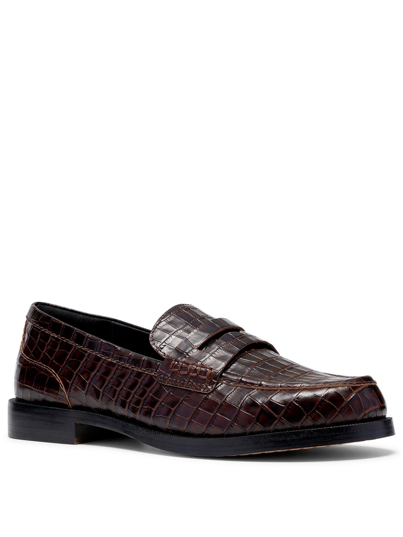 Image 2 of 6 of Clarks Straven2 Penny Loafer - Brown Croc