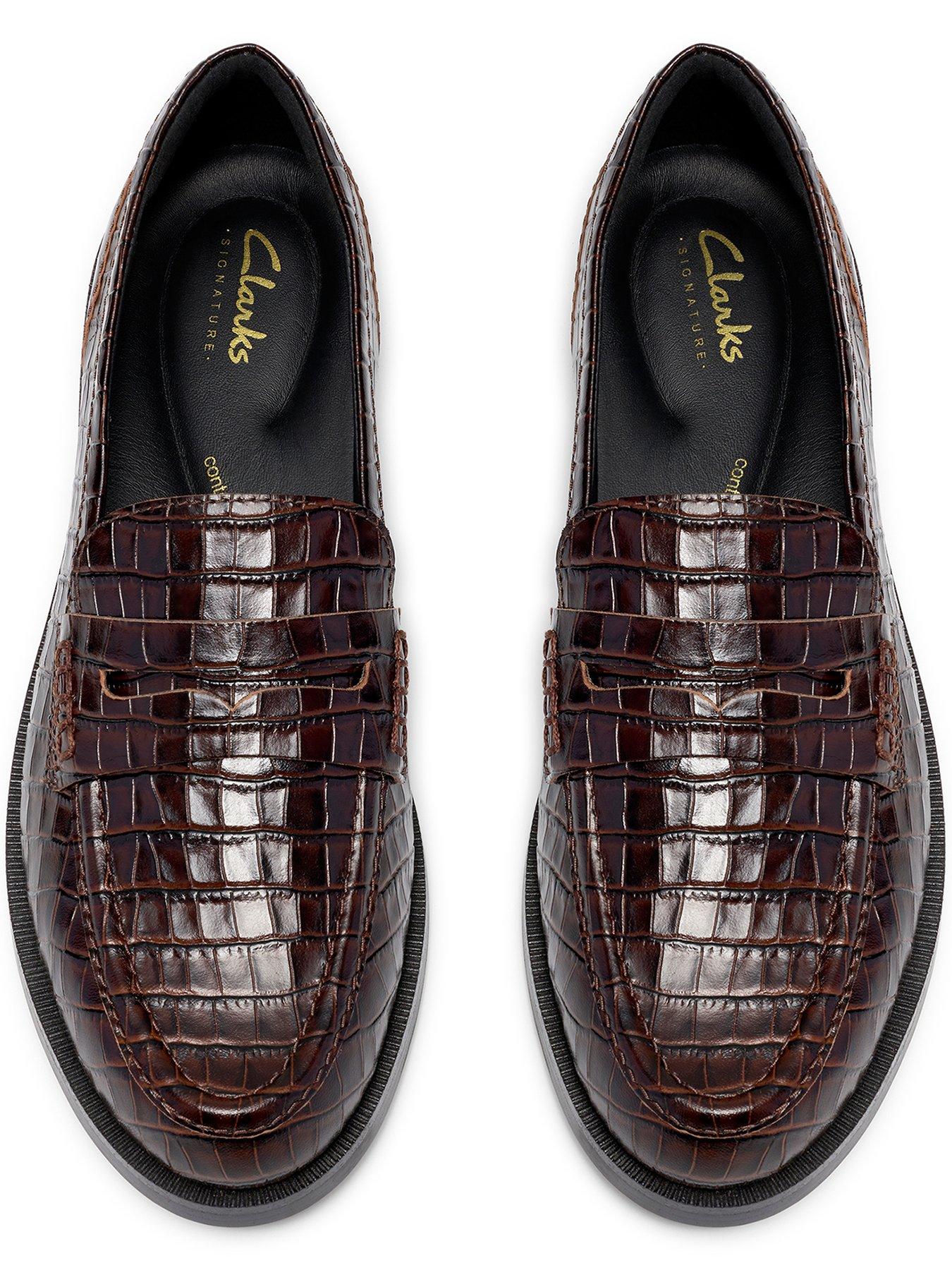 Image 4 of 6 of Clarks Straven2 Penny Loafer - Brown Croc