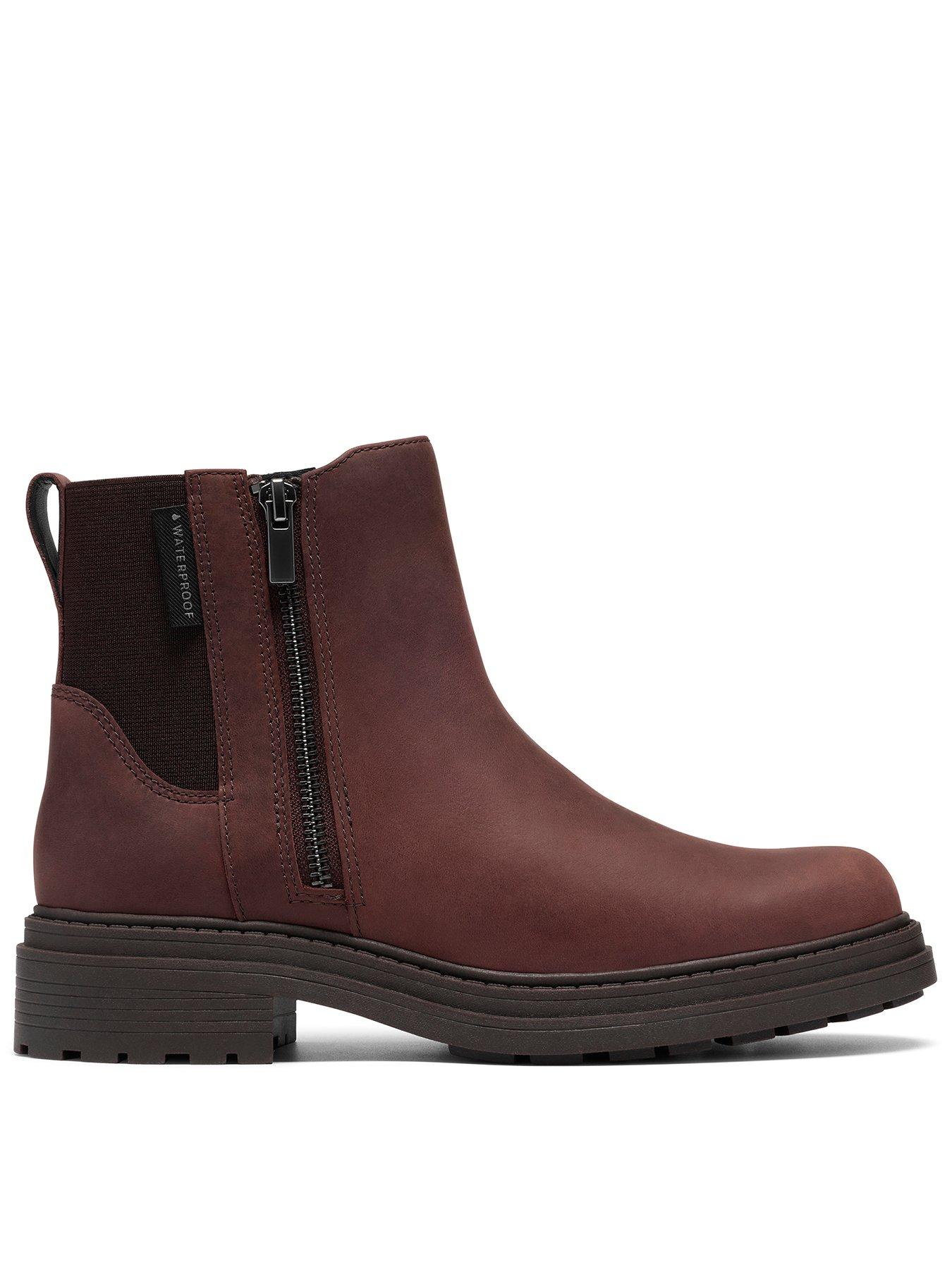 Clarks Orinoco3 Zipwp Boot - Dark Brown