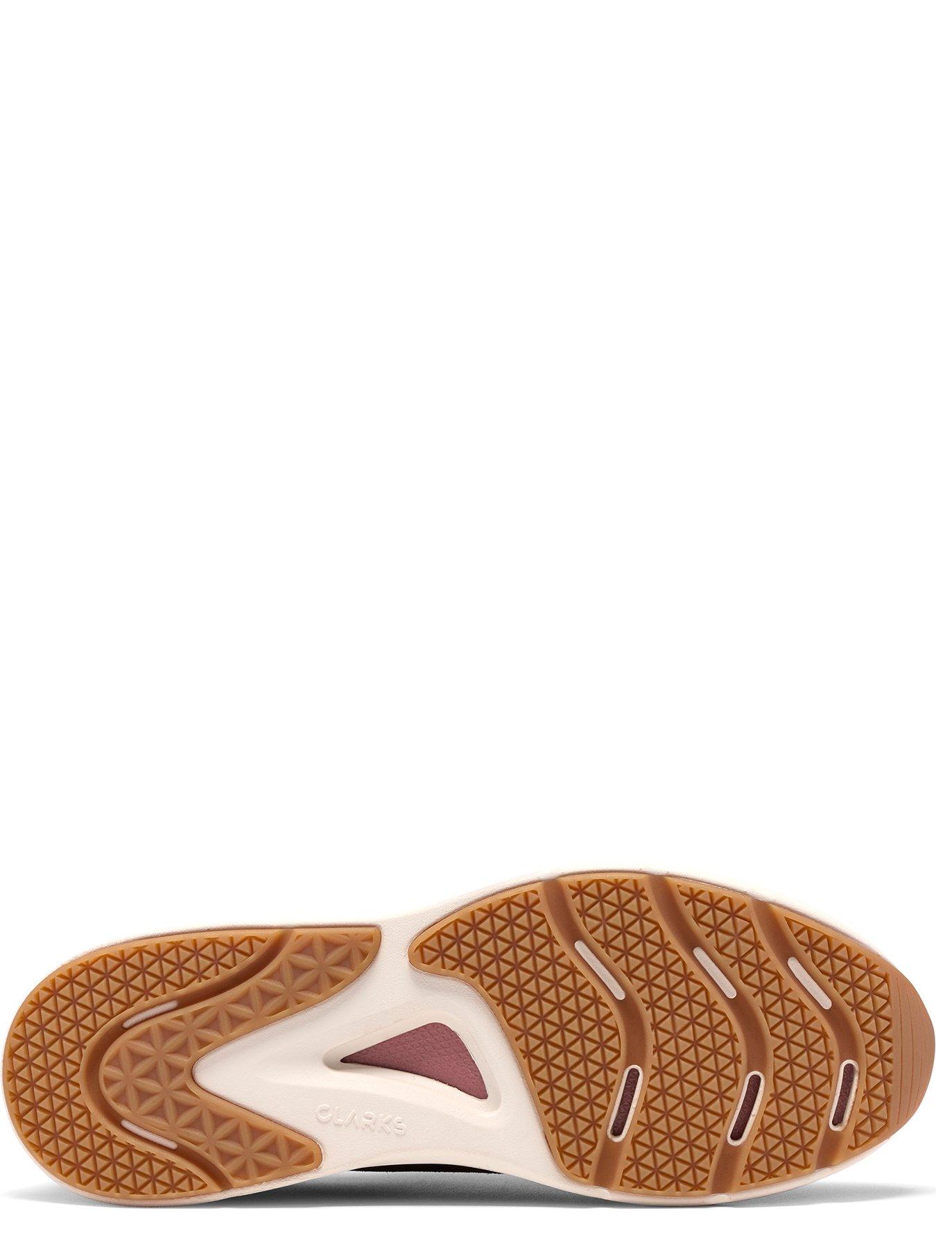 Image 5 of 6 of Clarks Code R Run Burgundy Suede Trainer