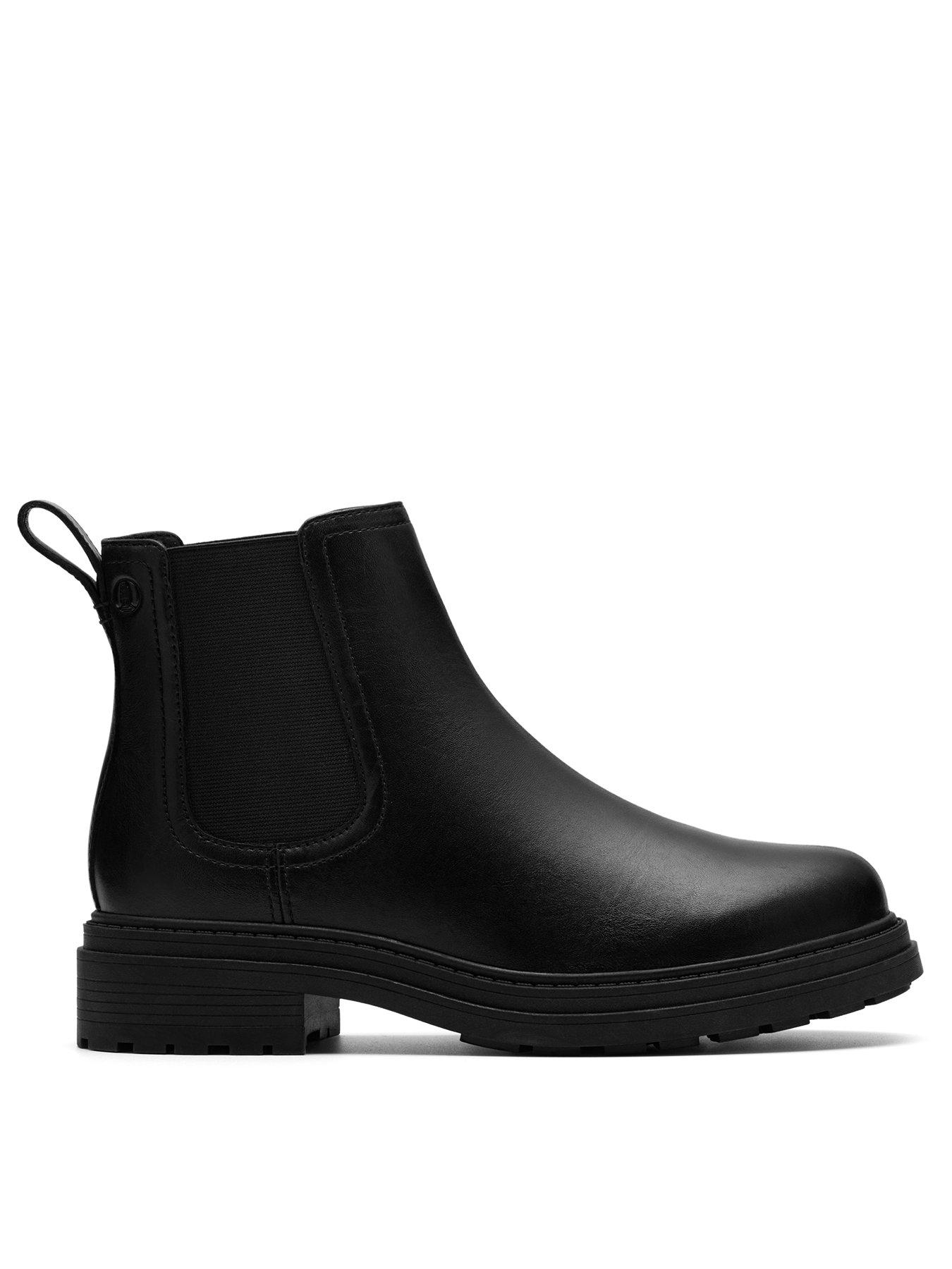 Clarks Wide Fit Orinoco3 Lane Black Boot