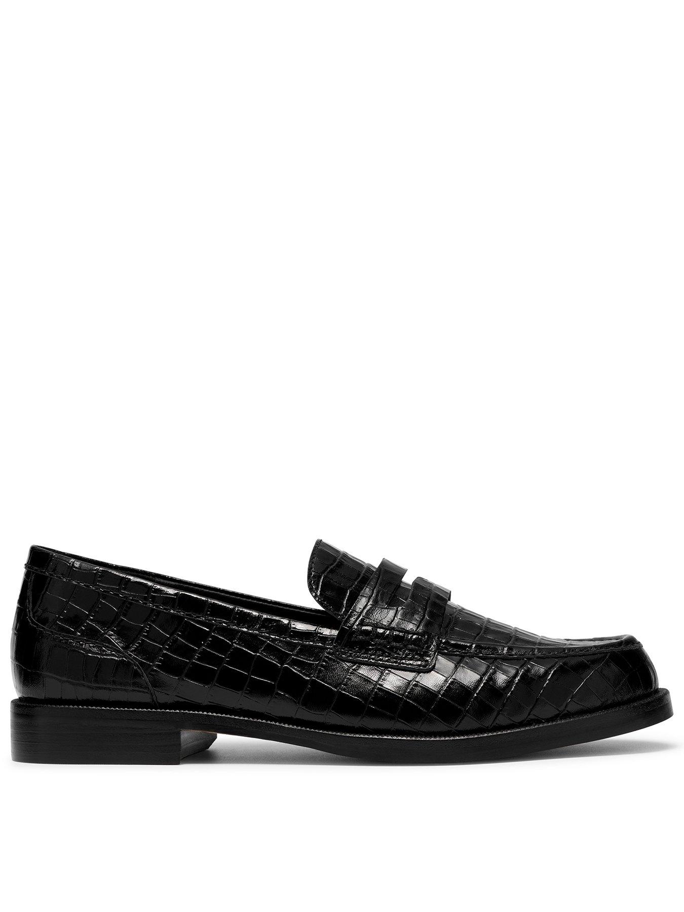 Clarks Straven2 Penny Black Croc