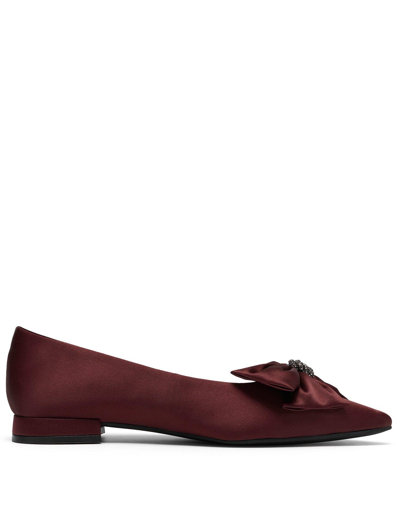 Image 1 of 6 of Clarks Sensa15 Bella Burgundy Bow Shoe