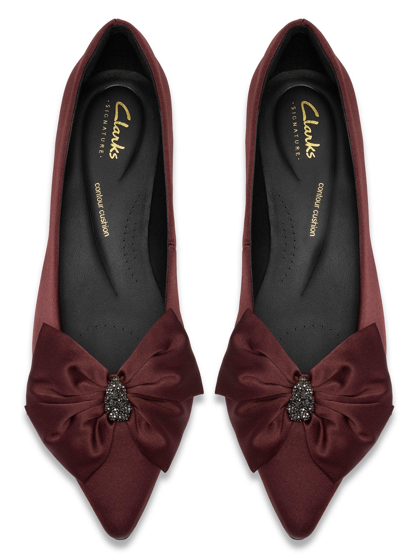 Image 4 of 6 of Clarks Sensa15 Bella Burgundy Bow Shoe