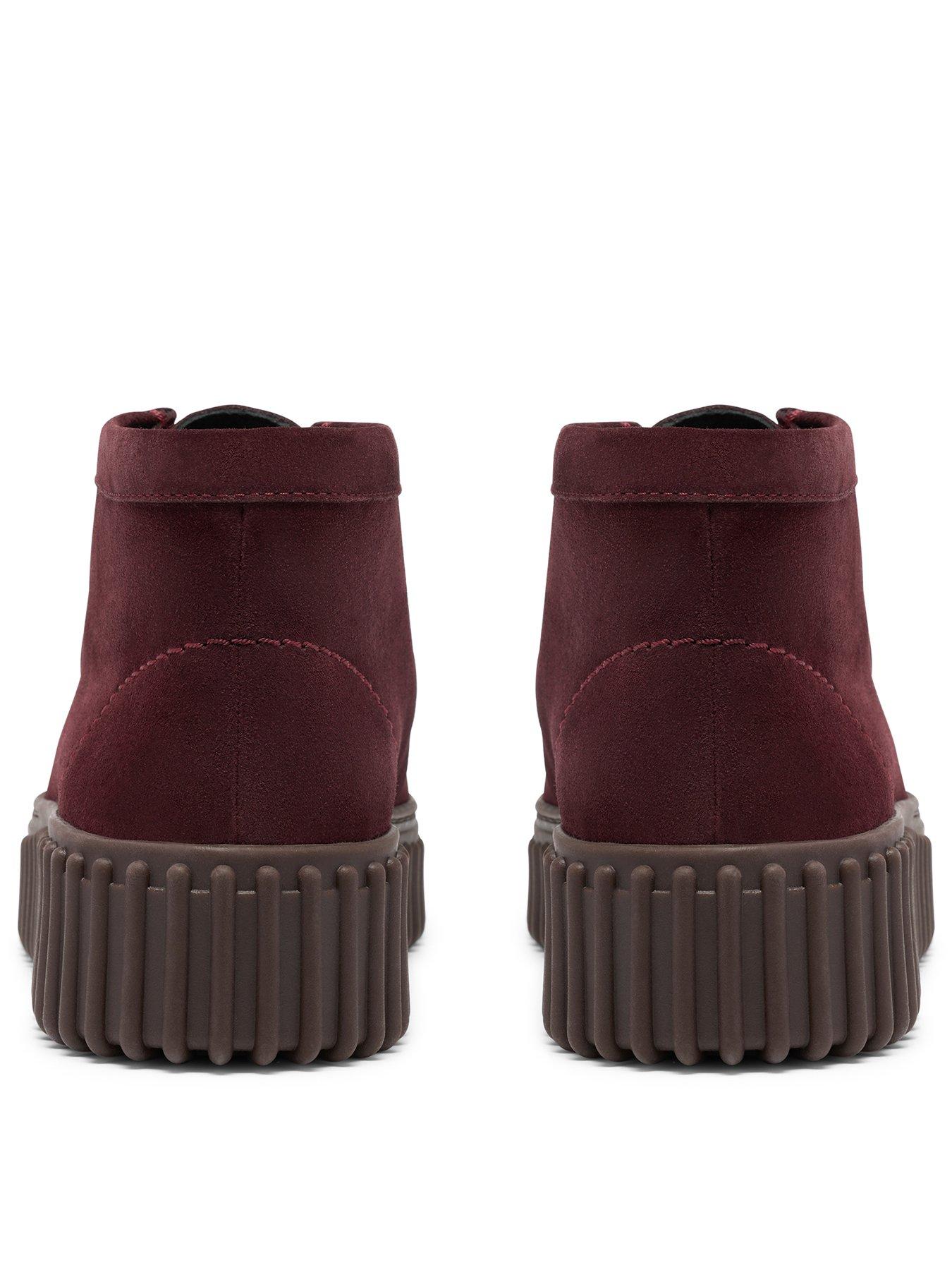 Image 3 of 7 of Clarks Suede Torhill Moss Boot - Burgundy