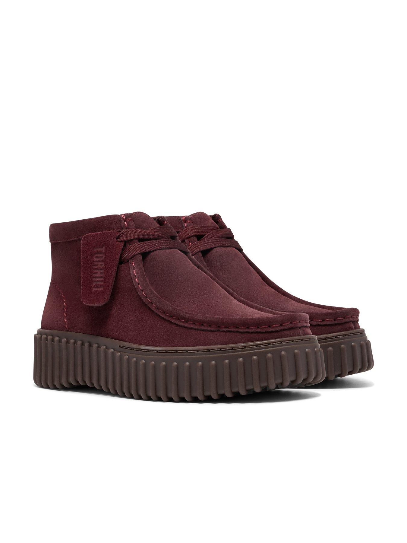 Image 7 of 7 of Clarks Suede Torhill Moss Boot - Burgundy