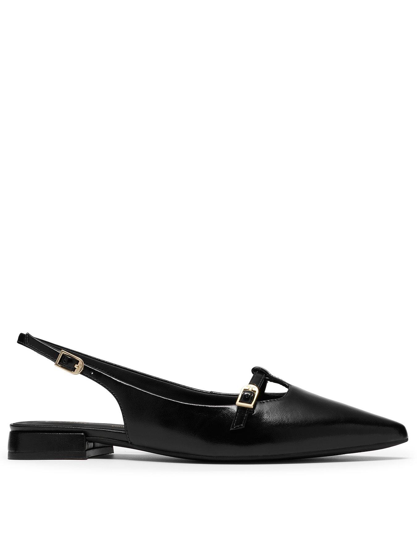 Clarks Sensa15 Jane Black Sling Back Patent Shoe