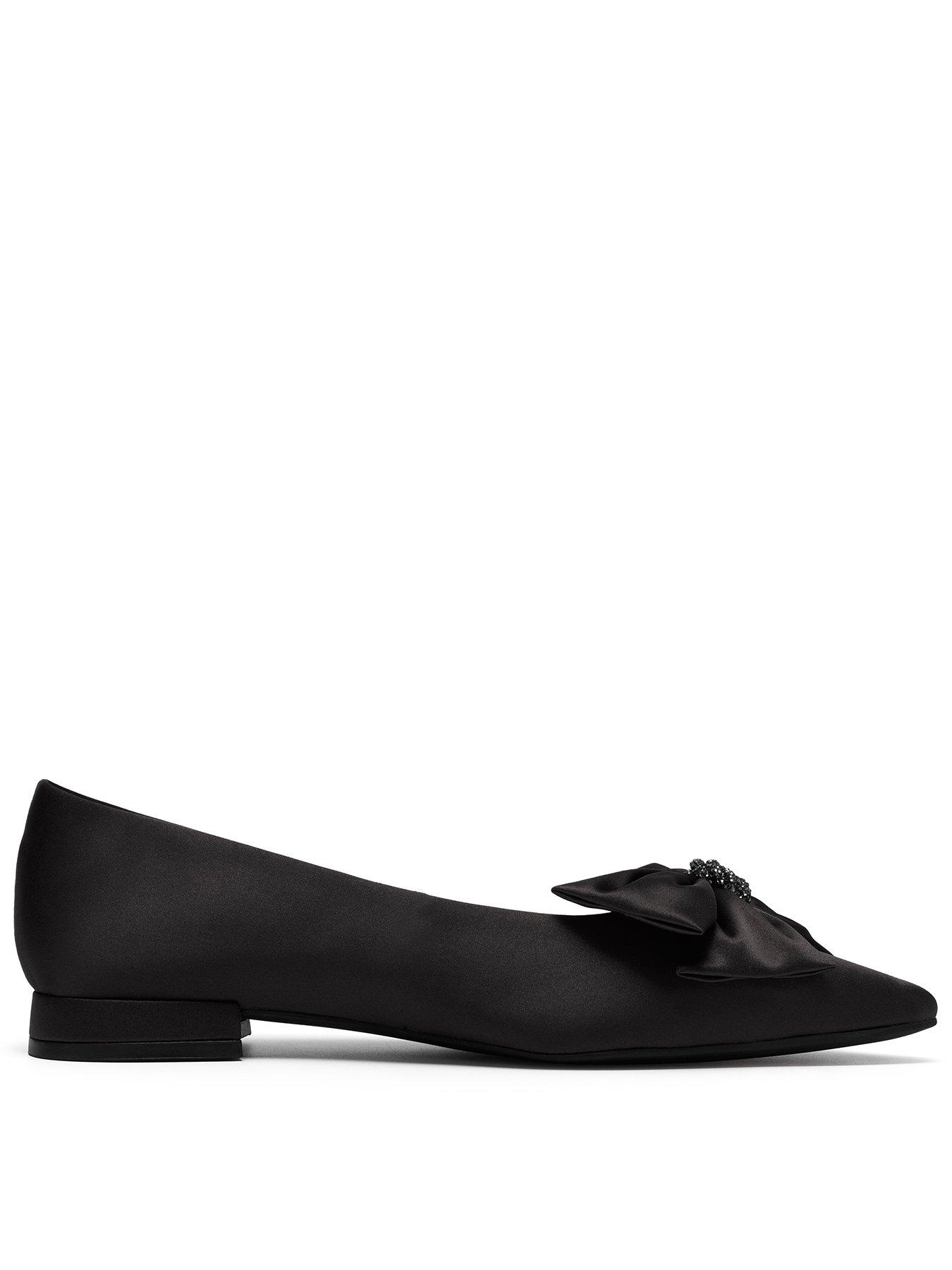 Image 1 of 6 of Clarks Sensa15 Bella Black Bow Shoe