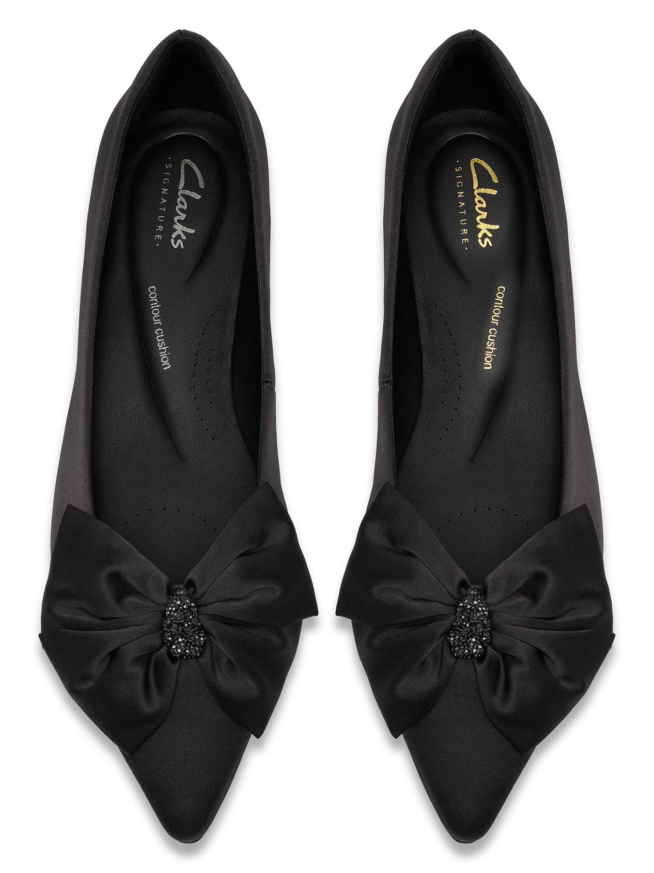 Image 4 of 6 of Clarks Sensa15 Bella Black Bow Shoe