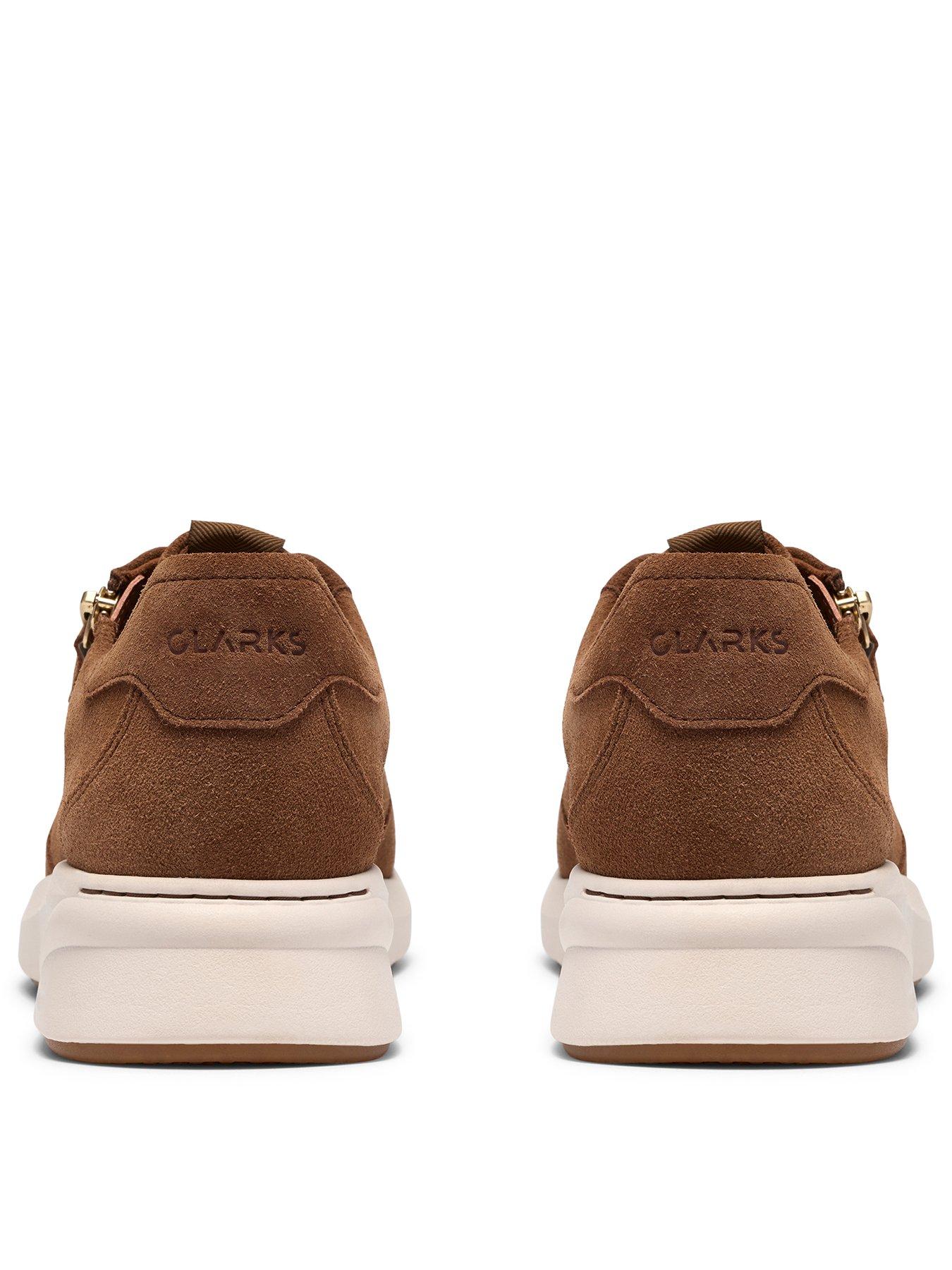 Image 3 of 6 of Clarks Code R Run Dark Tan Suede Trainer