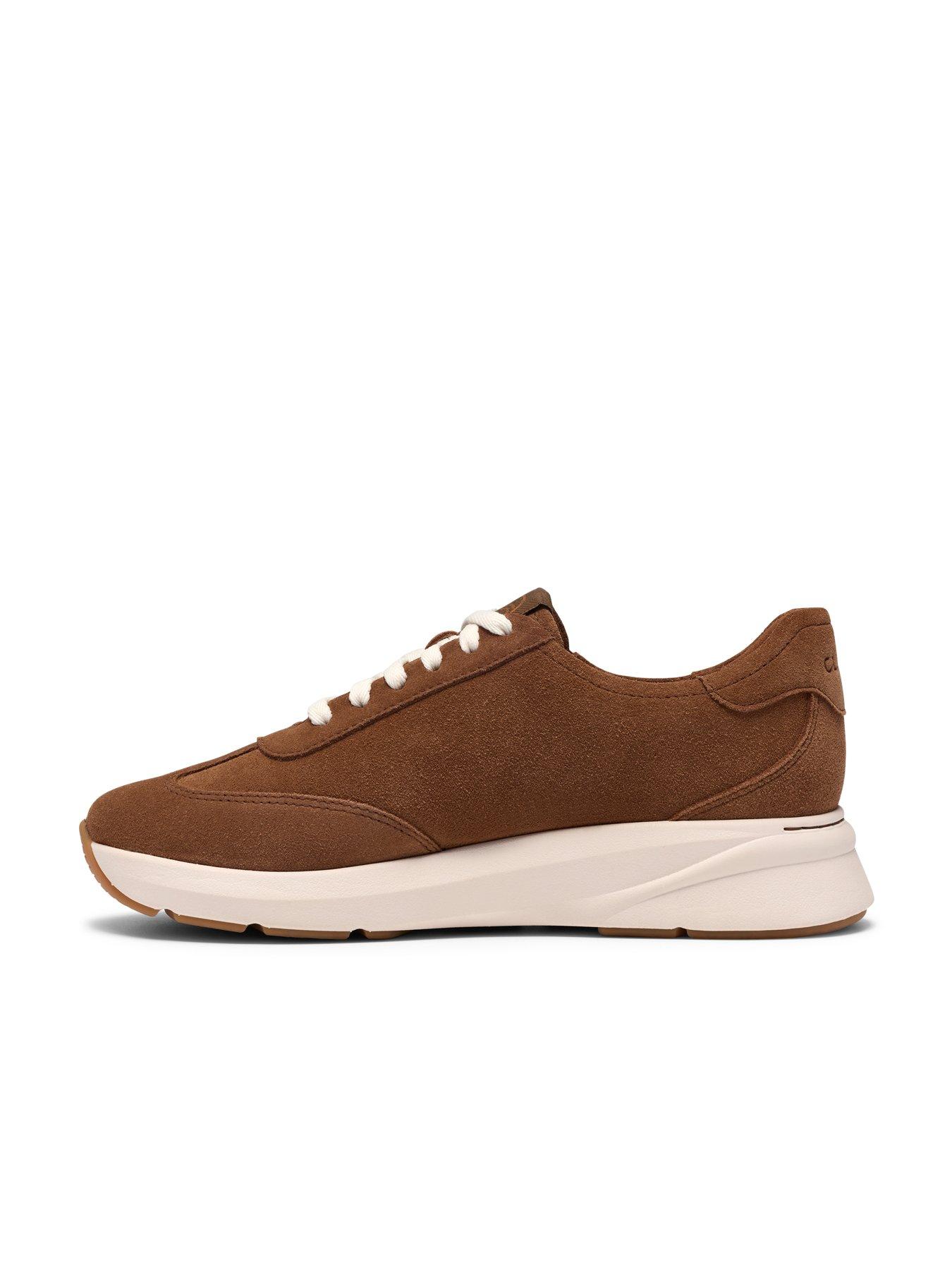 Image 6 of 6 of Clarks Code R Run Dark Tan Suede Trainer
