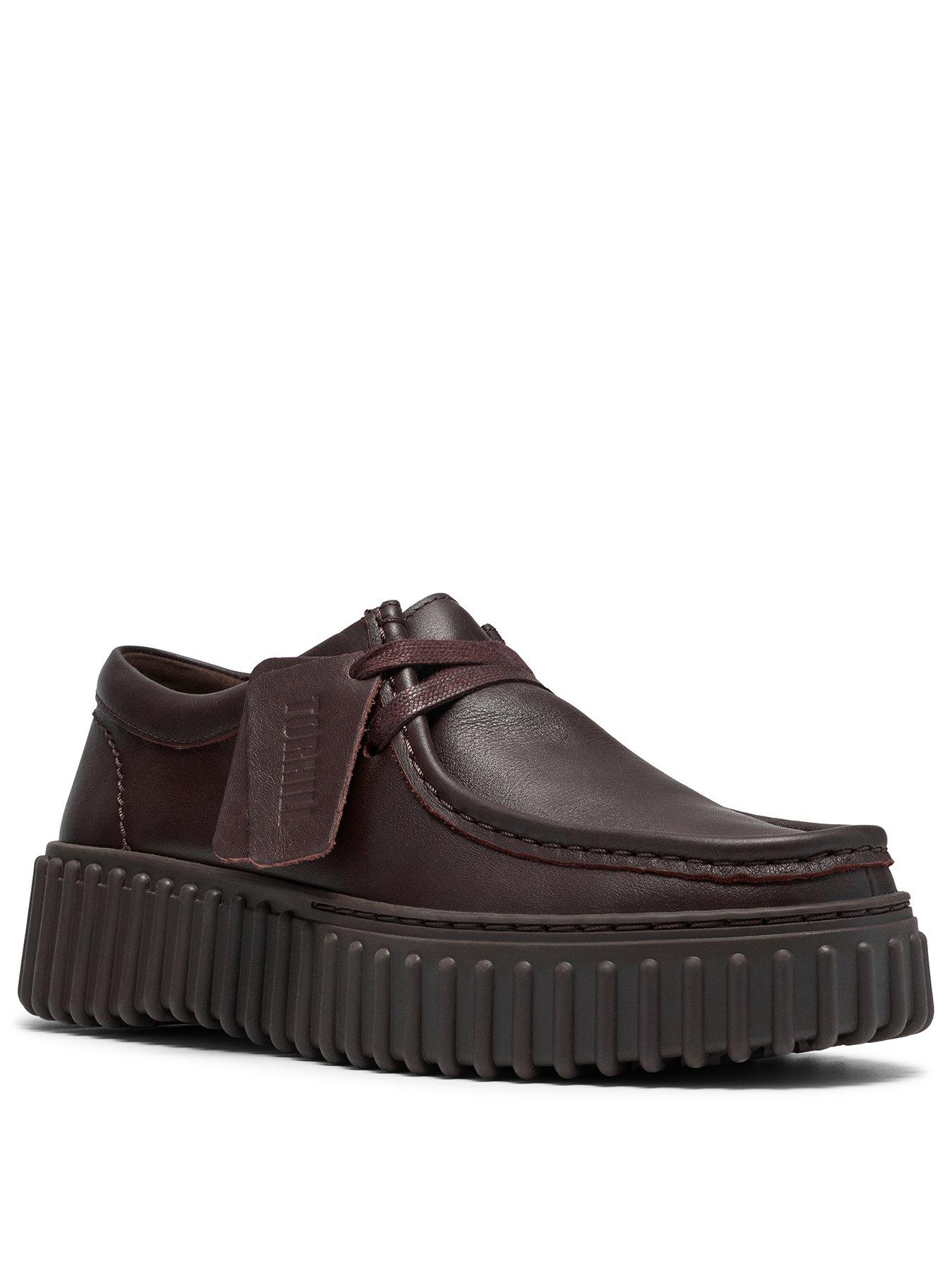 Image 2 of 7 of Clarks Leather Torhill Bee - Dark Brown